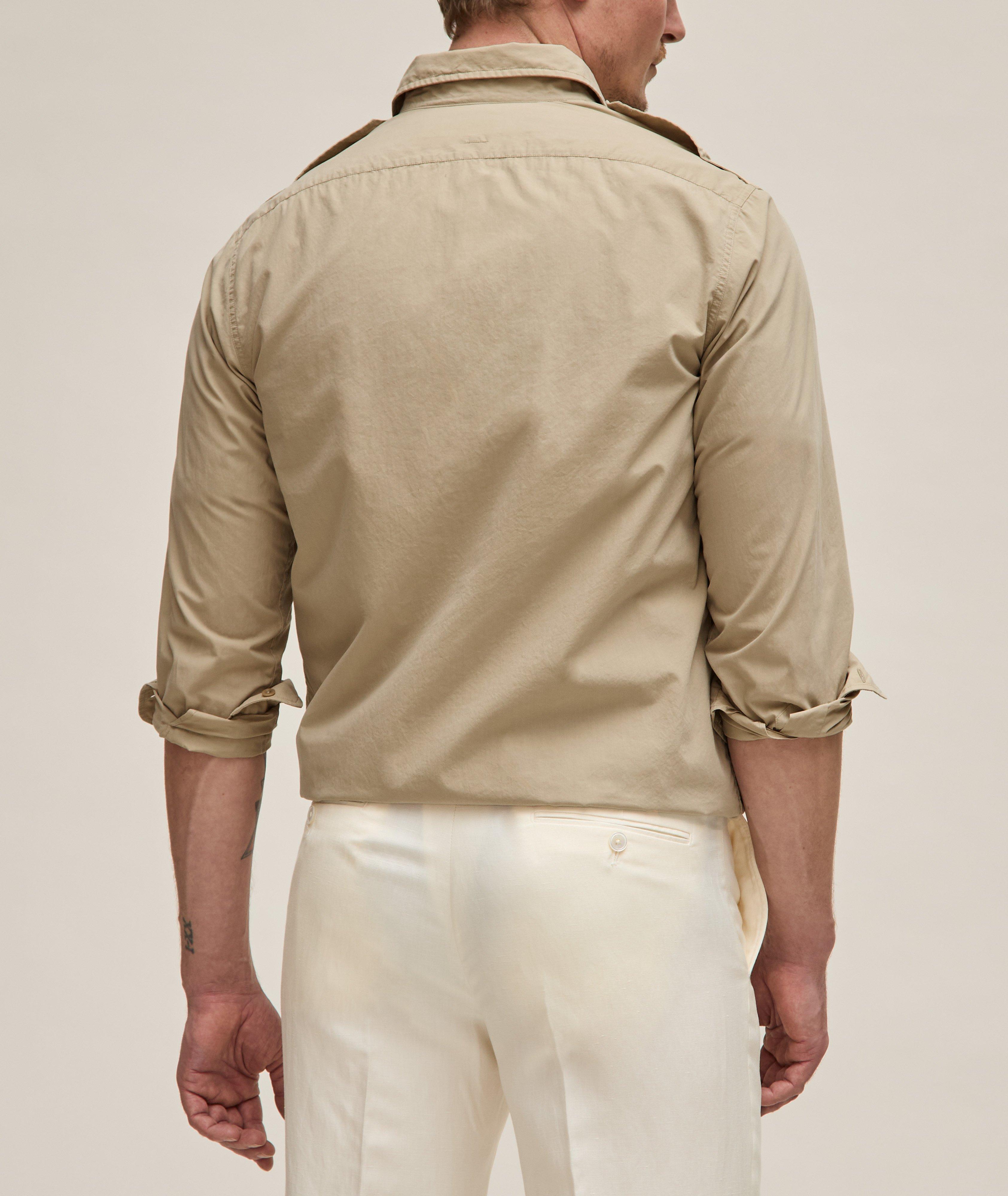Asford Brushed Poplin Cotton Sport Shirt image 8