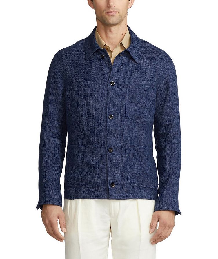 Burnham Hand-Tailored Linen-Silk Sport Jacket image 1