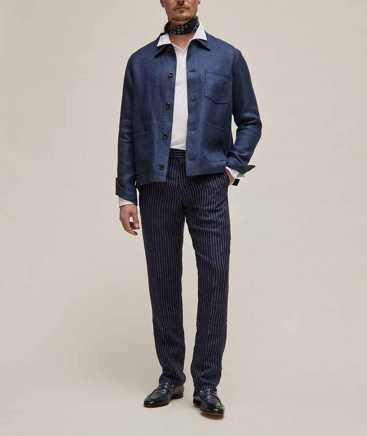 Burnham Hand-Tailored Linen-Silk Sport Jacket image 9