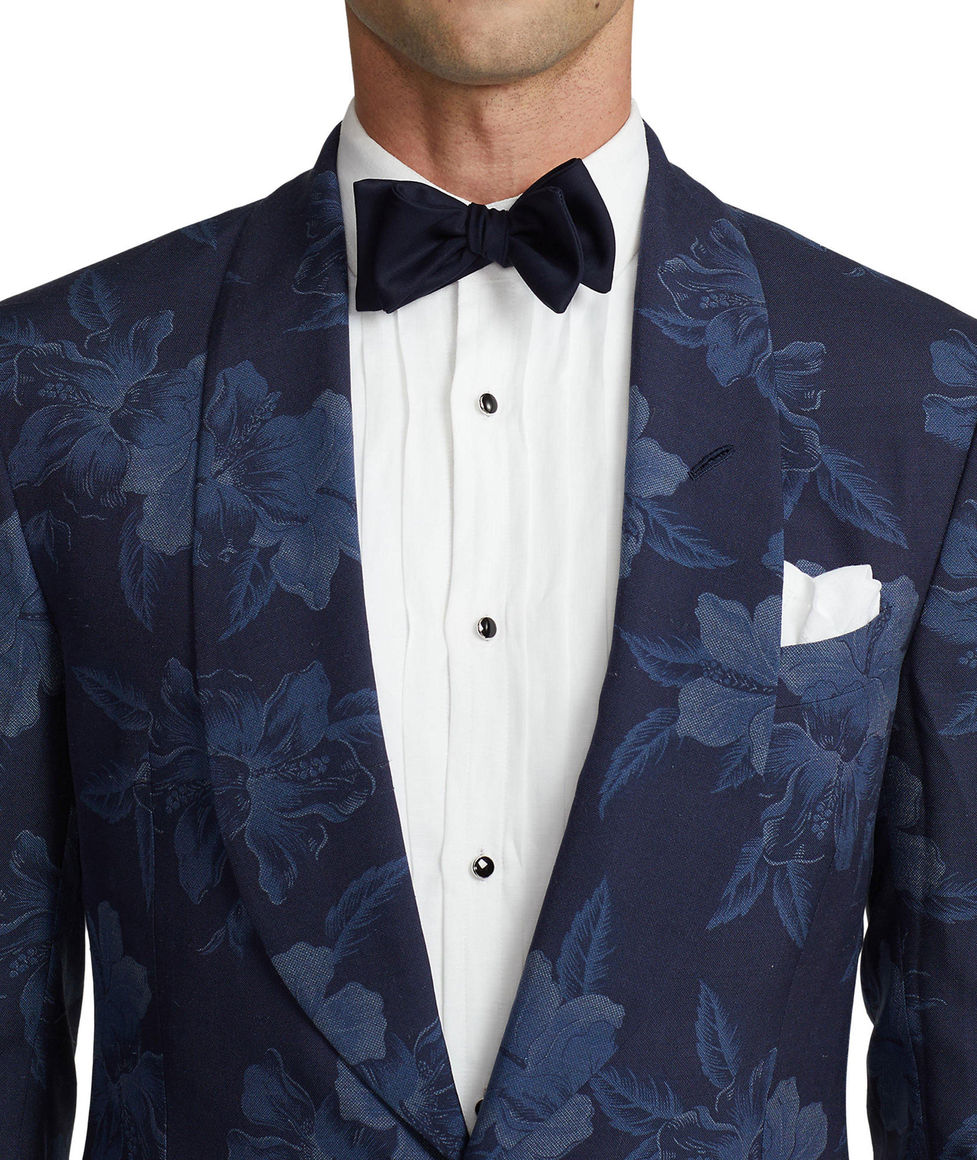 Veston Gregory en soie à motif d’hibiscus image 4