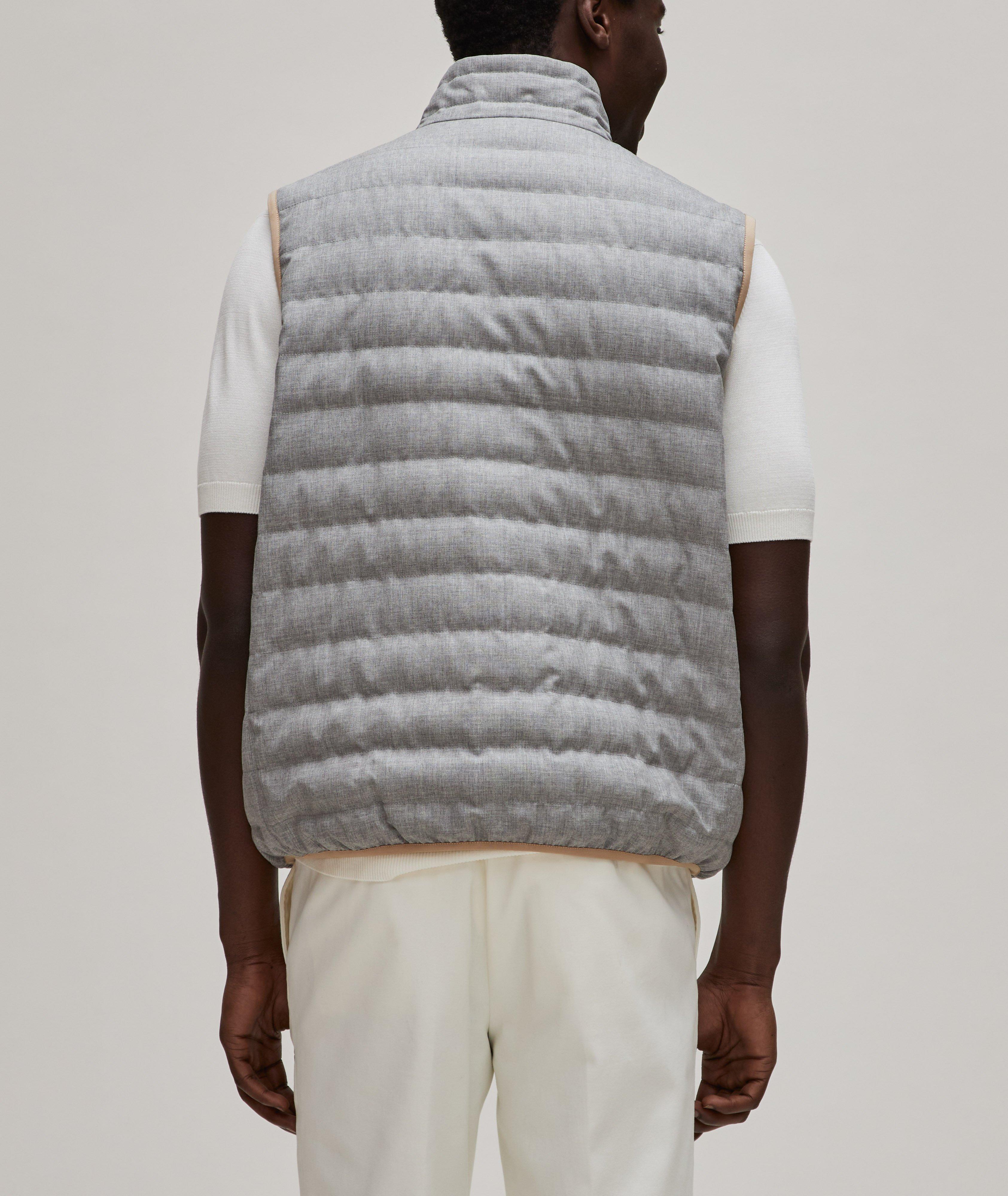 Virgin Wool Padded Down Vest image 2