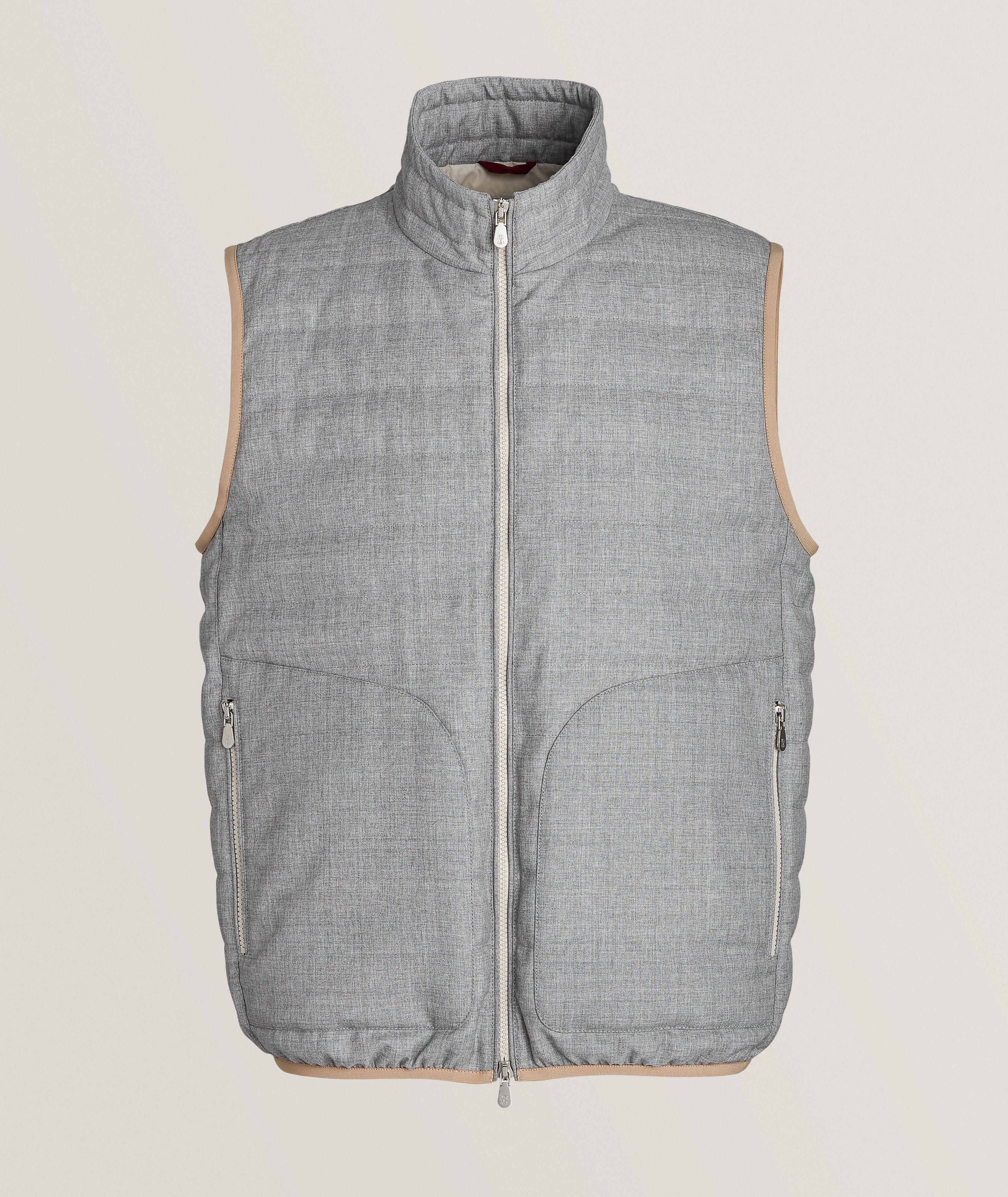 Virgin Wool Padded Down Vest image 0