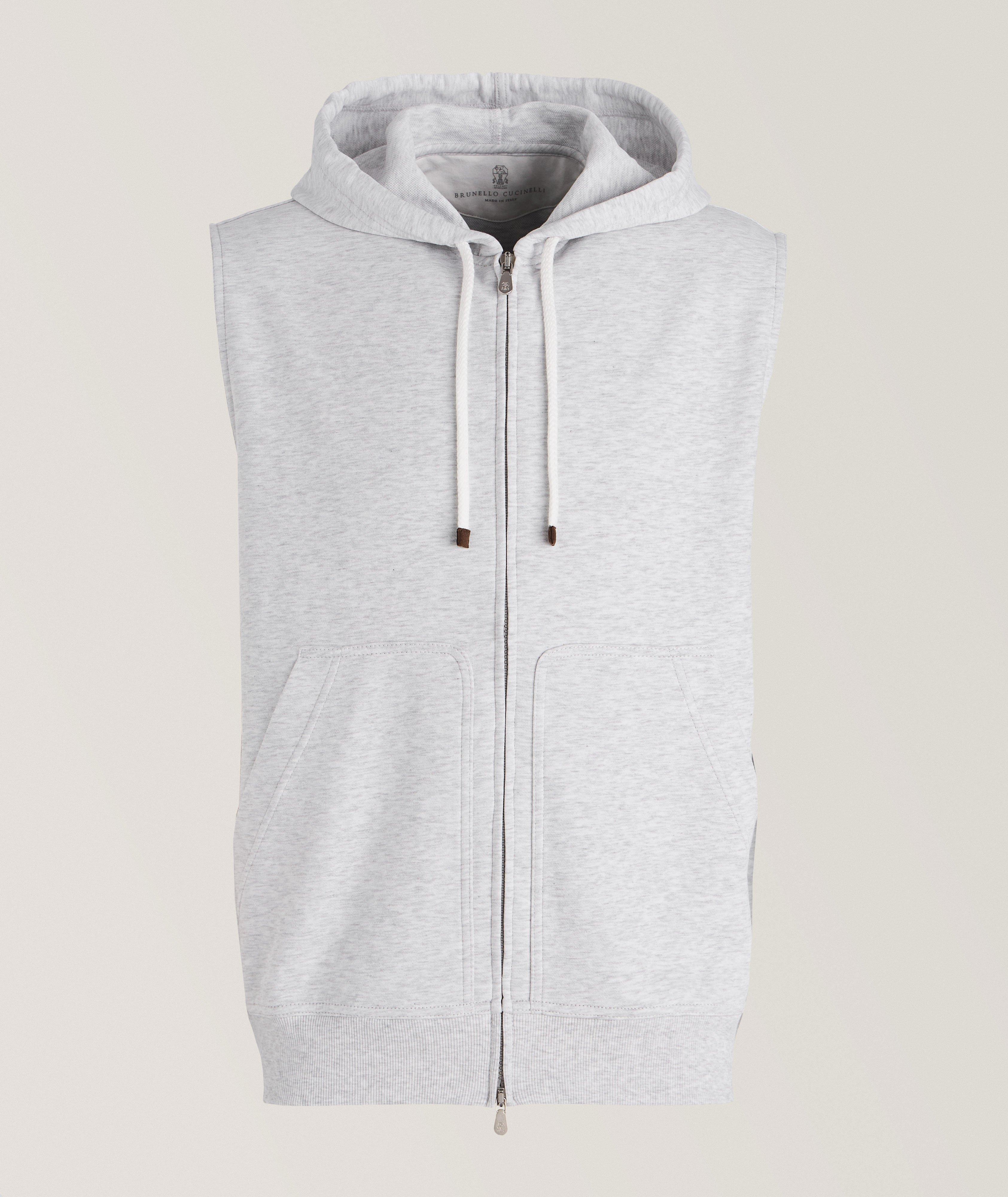 Travelwear Collection Hooded French Terry Cotton Vest