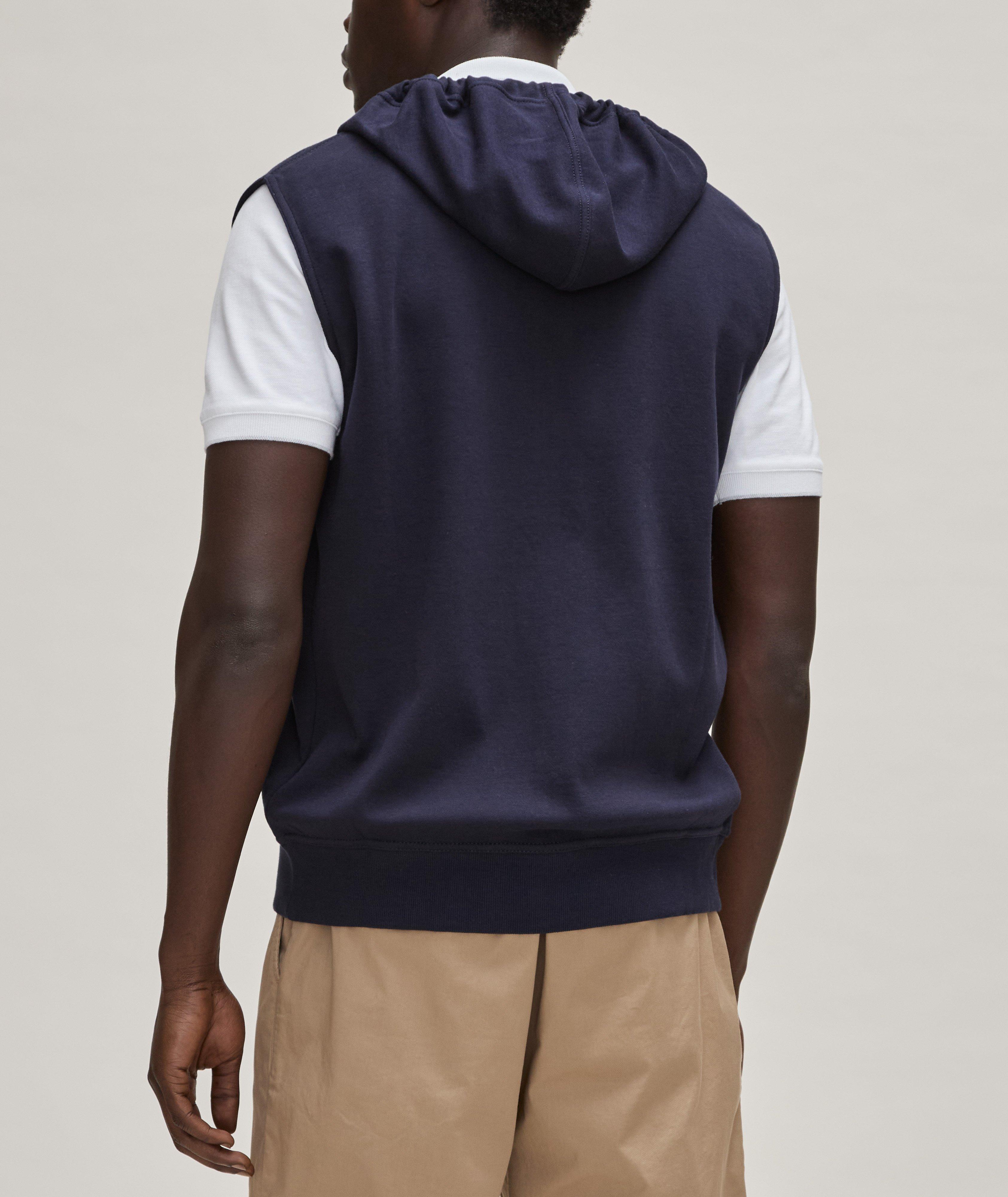 Travelwear Collection Hooded French Terry Cotton Vest image 2