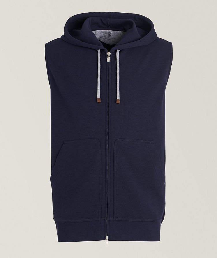 Travelwear Collection Hooded French Terry Cotton Vest image 0