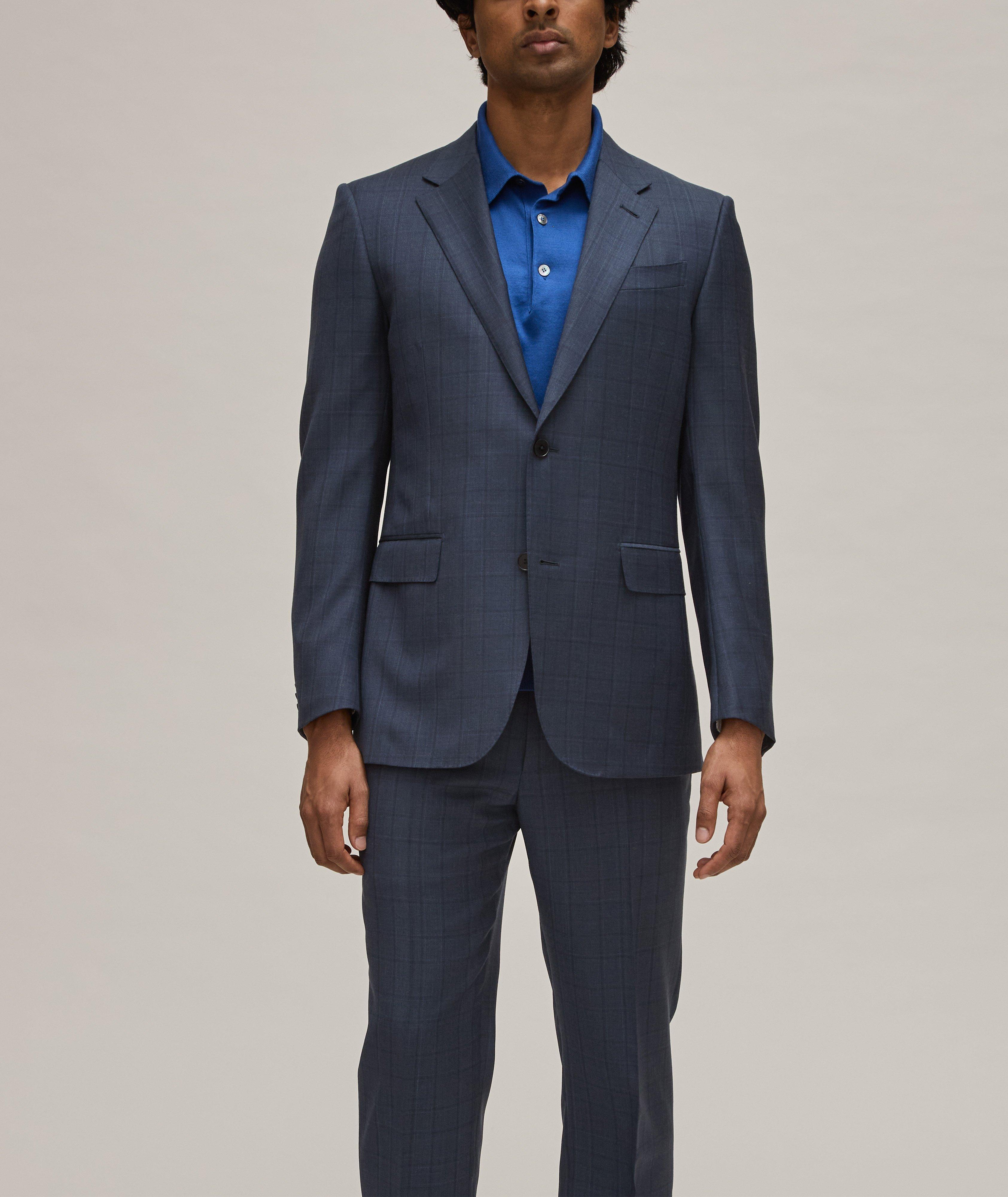 Sartorial Multiseason Windowpane Milano Wool Suit  image 1