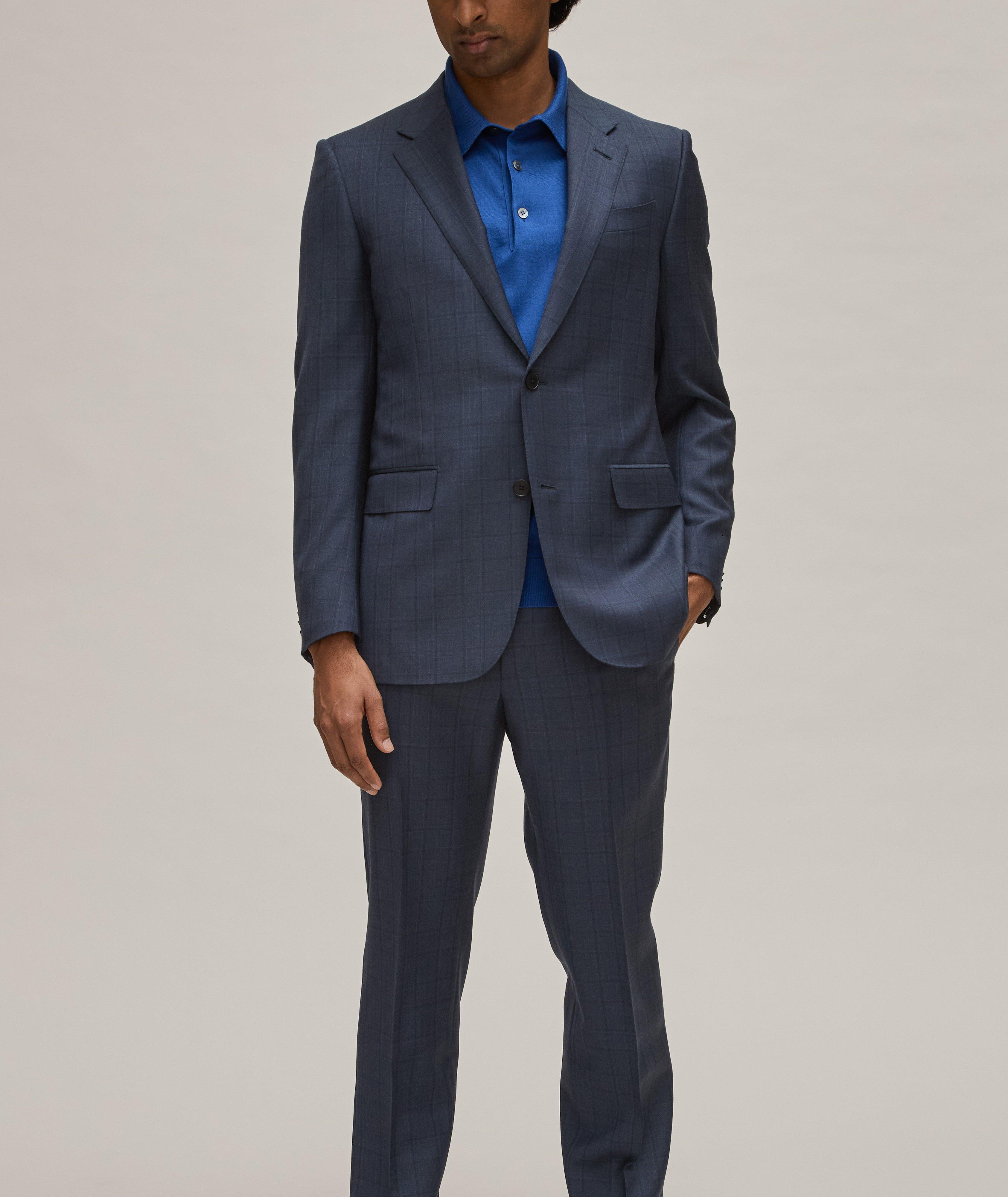 Sartorial Multiseason Windowpane Milano Wool Suit  image 3