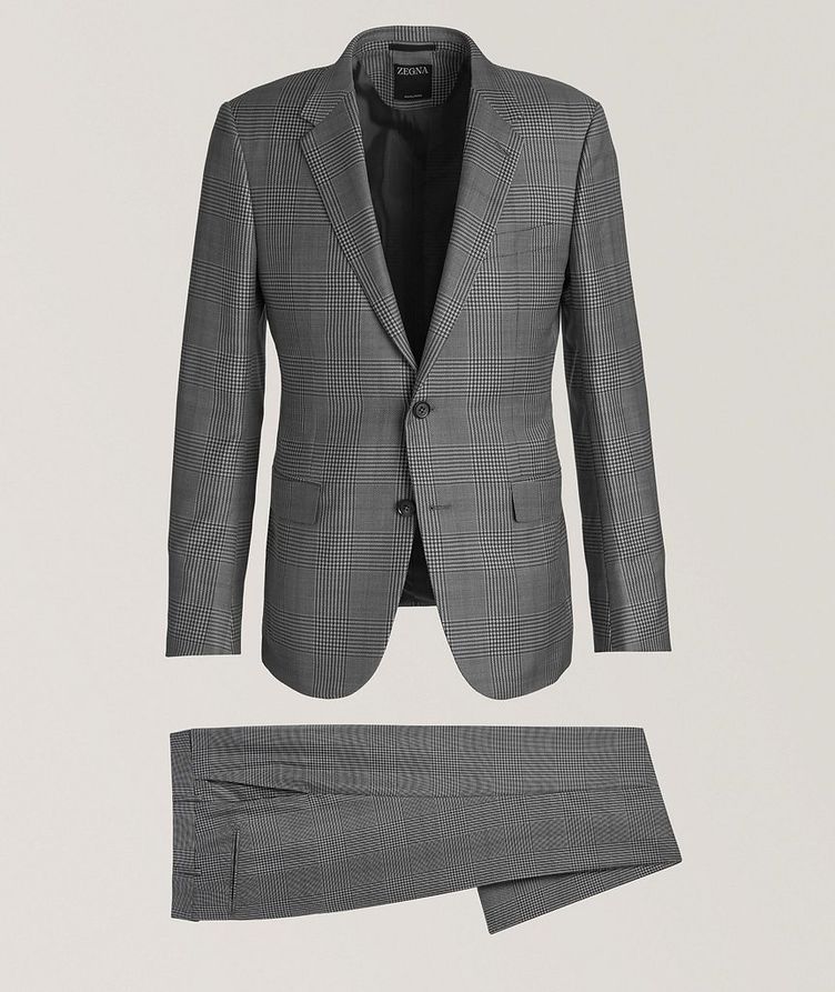 Fitted Houndstooth AchillFarm Wool-Silk Suit image 0