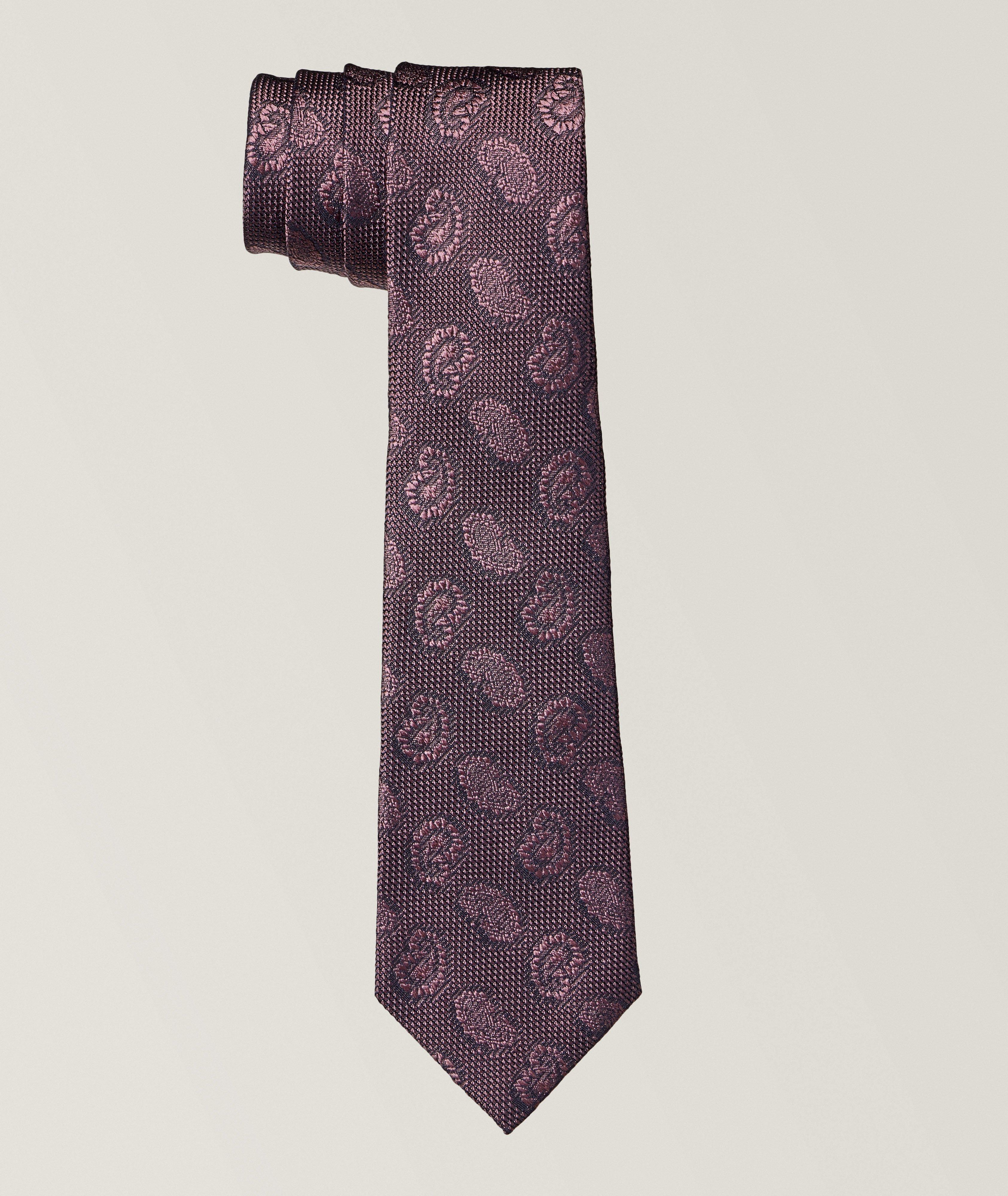 Paisley Woven Silk Tie