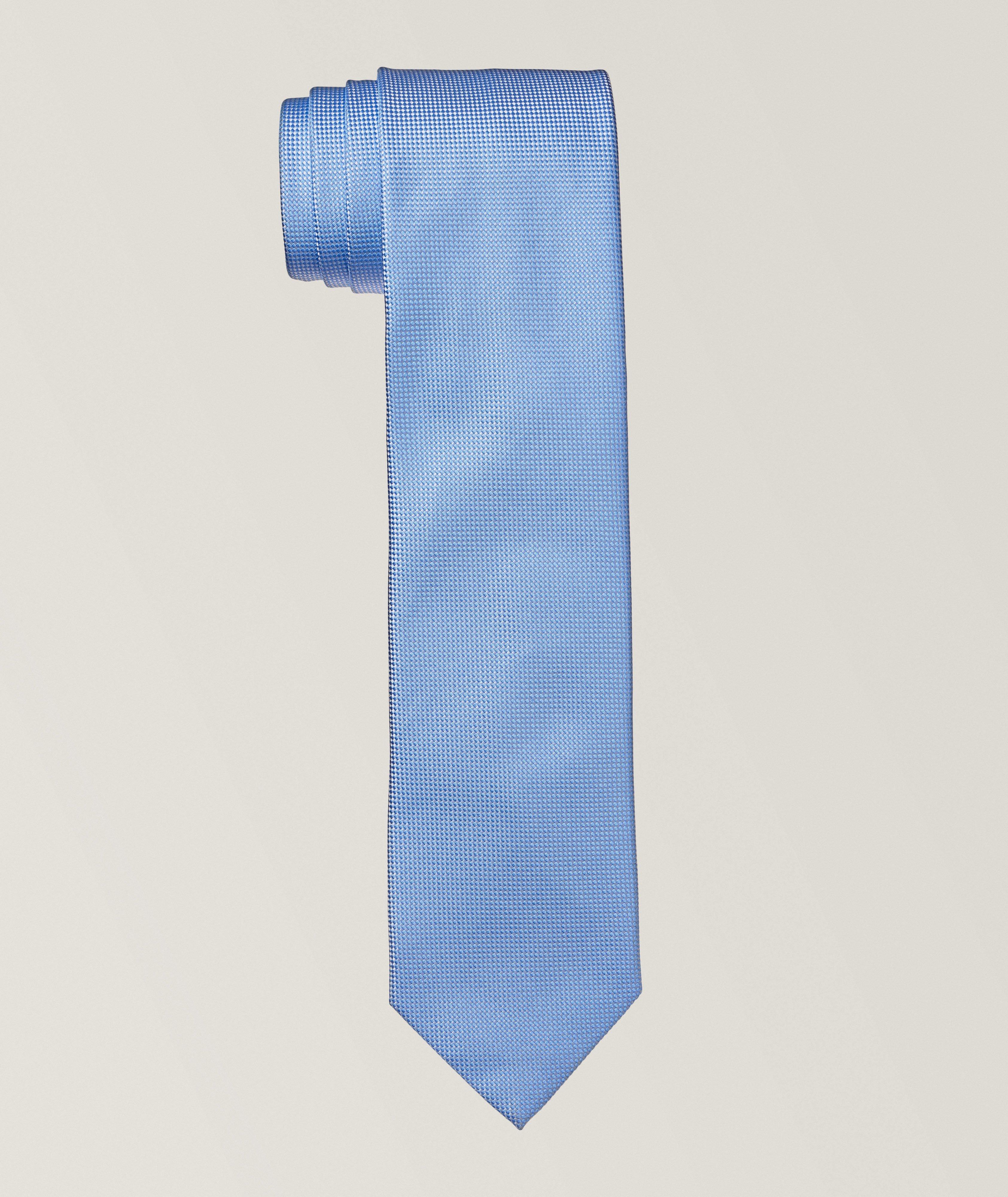 Microminiature Geometric Silk Tie  image 0