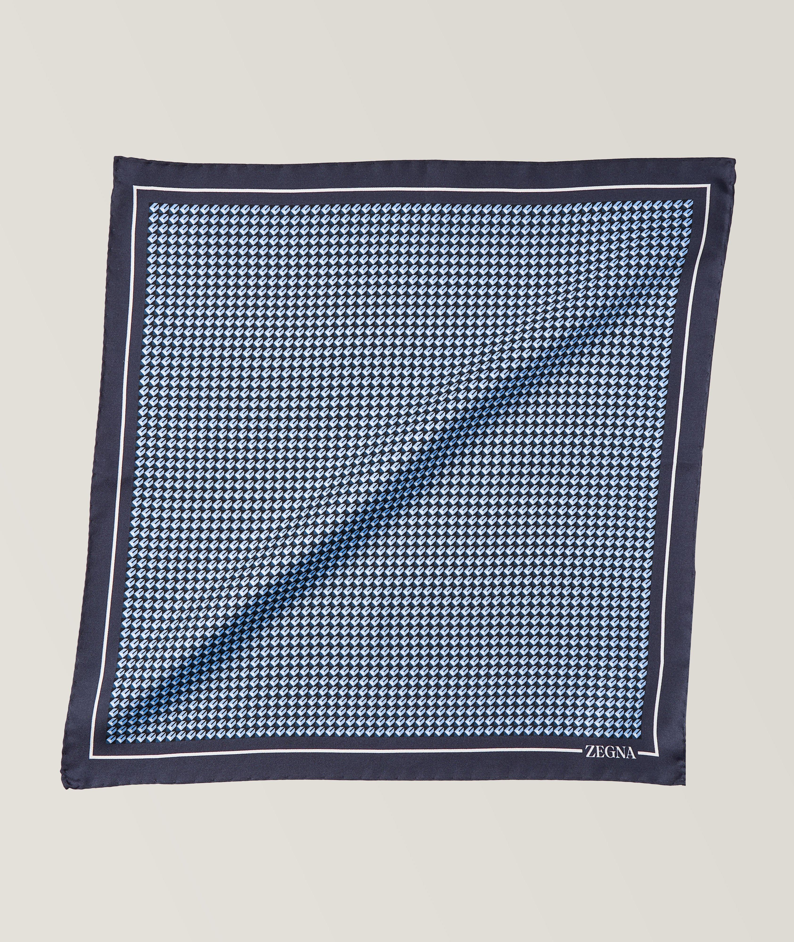 Geometric Silk Pocket Square image 0