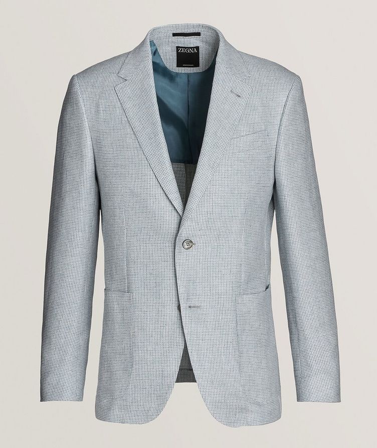 Crossover Micro Textured Linen, Wool & Silk Sport Jacket image 0