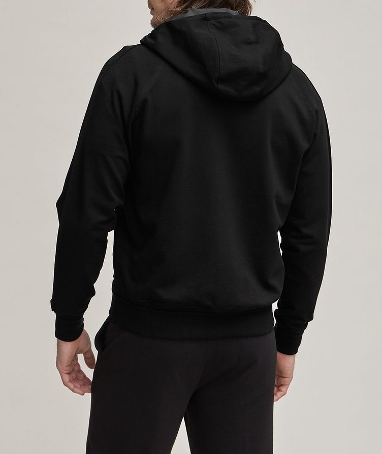 Stretch-Cotton Hooded Sweater image 2