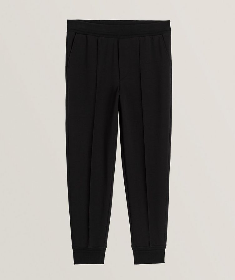 Pleated Stretch-Cotton Joggers image 0