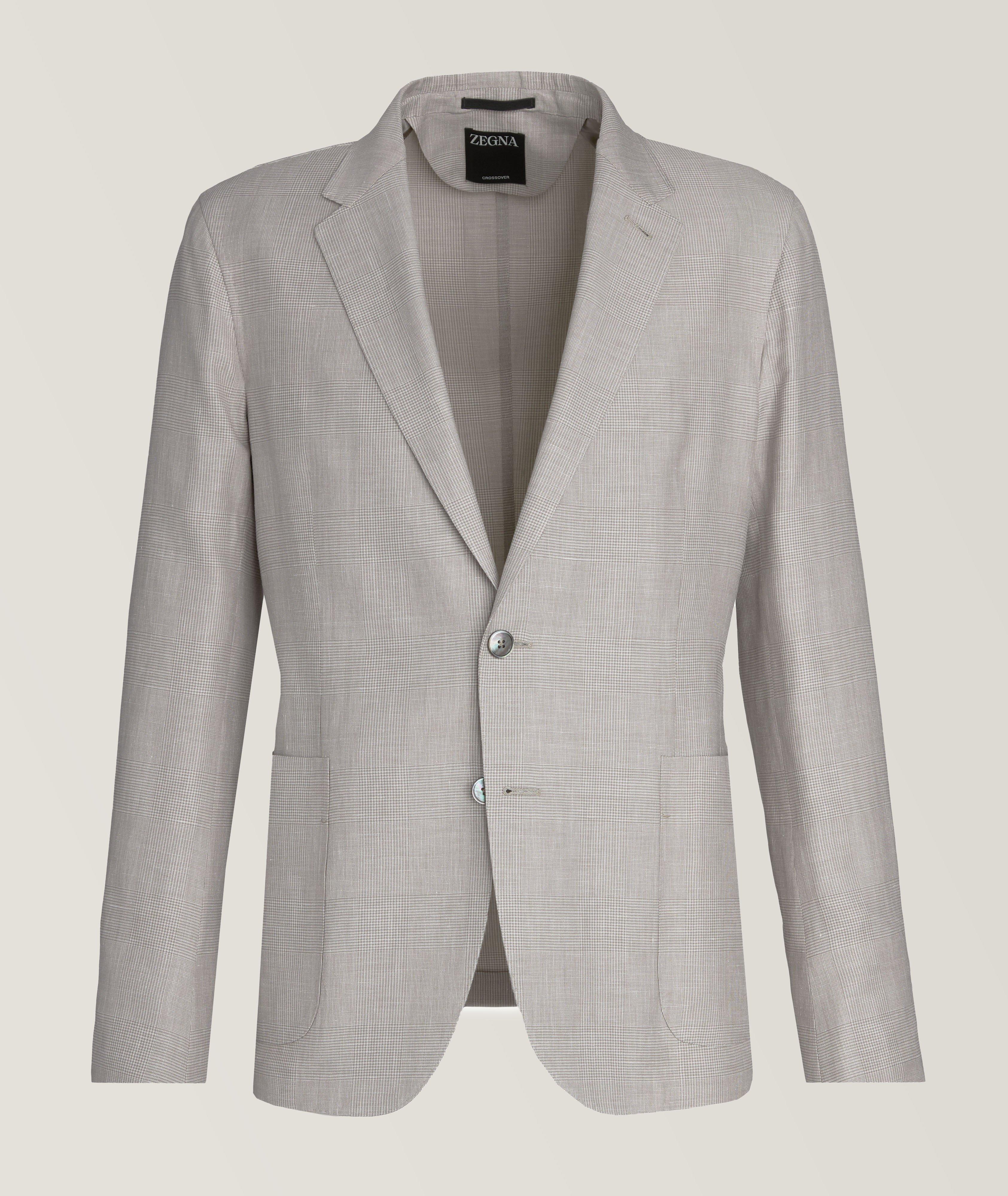 Prince of Wales Wool, Linen & Silk Sport Jacket image 0