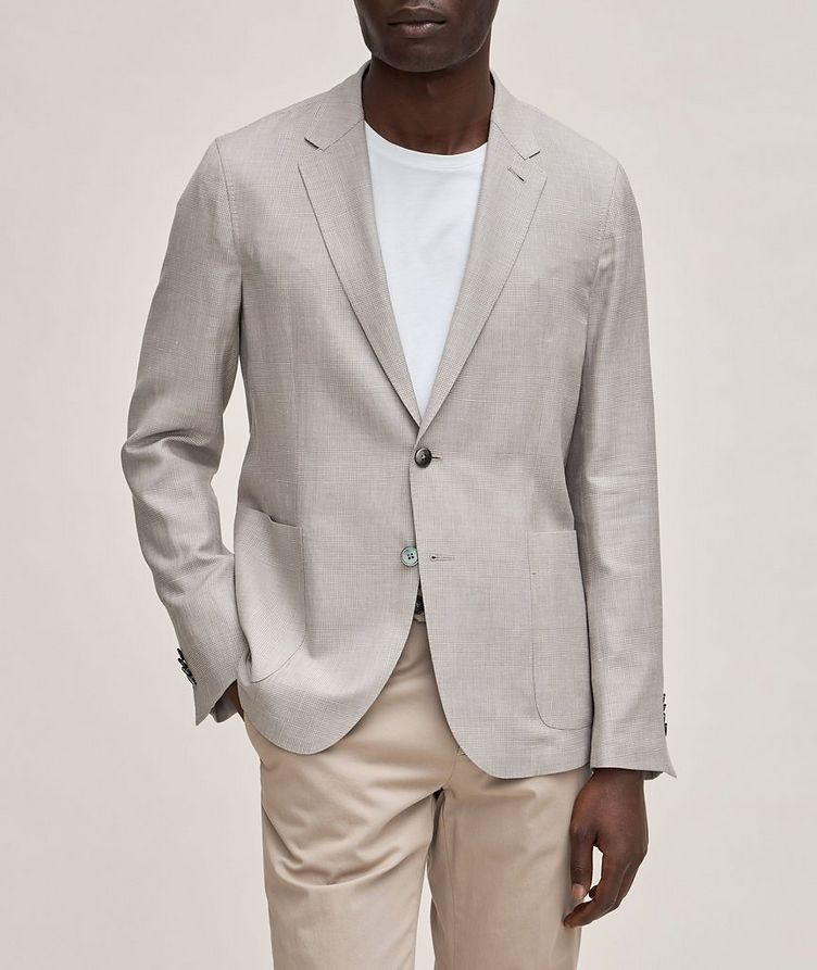 Prince of Wales Wool, Linen & Silk Sport Jacket image 1