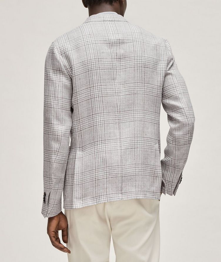 Crossover Prince of Wales Linen, Wool & Silk Shirt Jacket  image 2