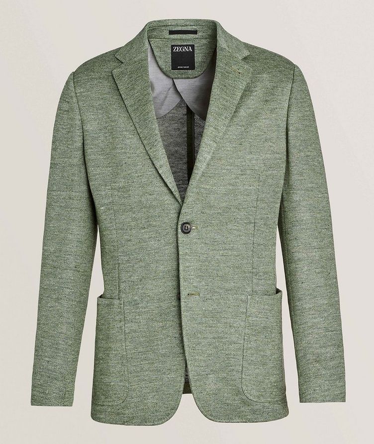 Veston-cardigan en lin, collection Jerseywear image 0