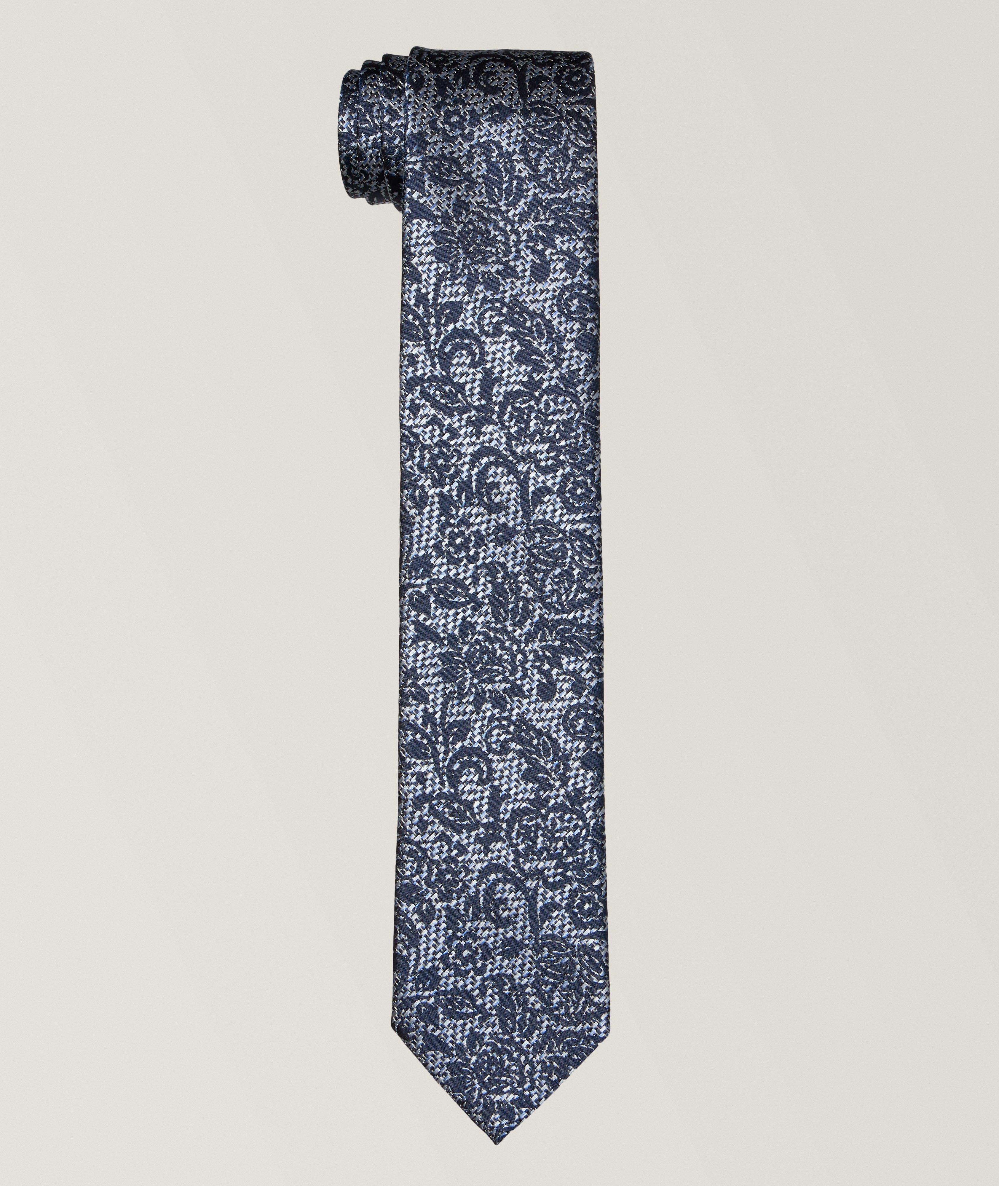 Floral Jacquard Silk Tie  image 0