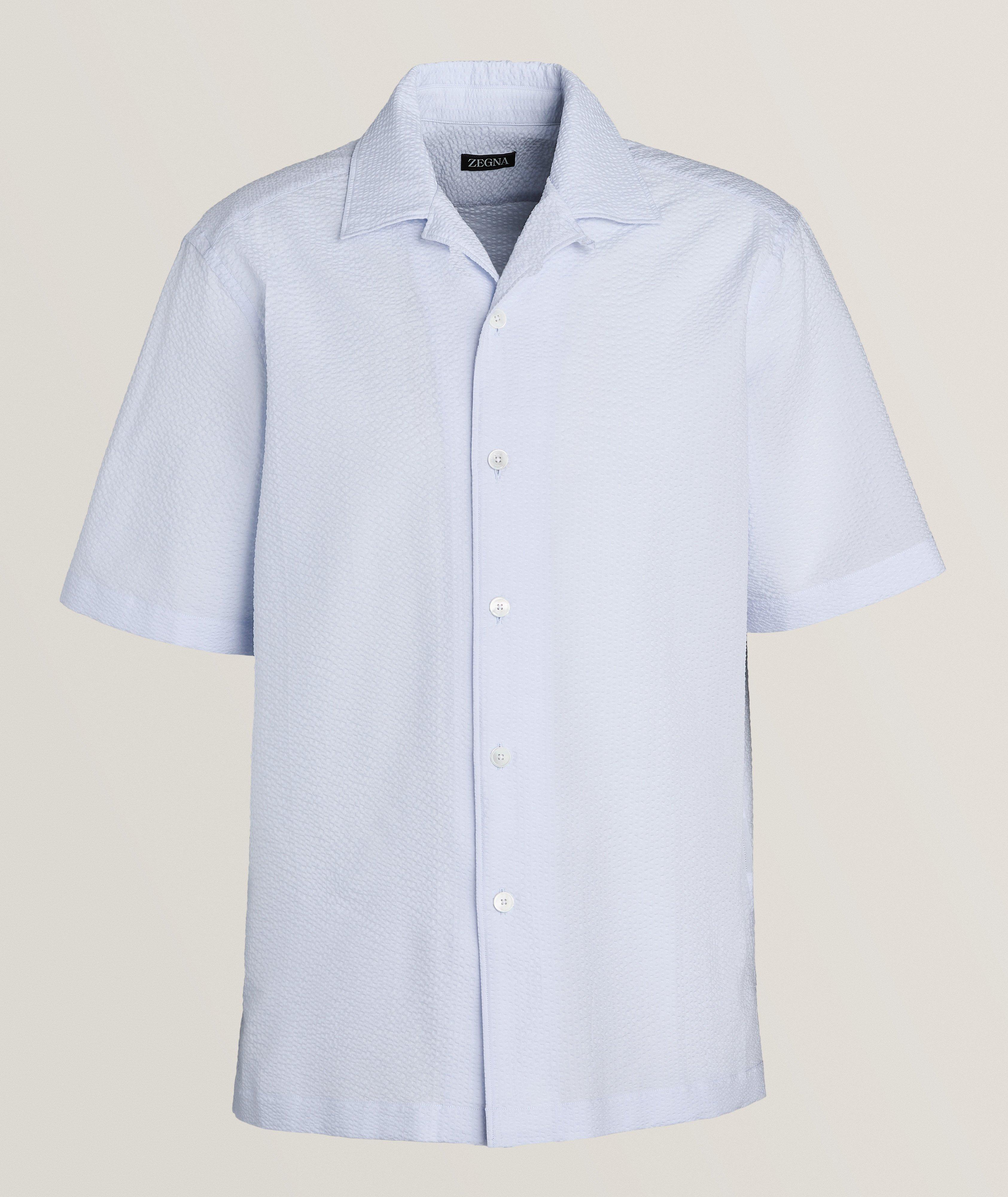 Textured Pure Cotton Camp Shirt image 0