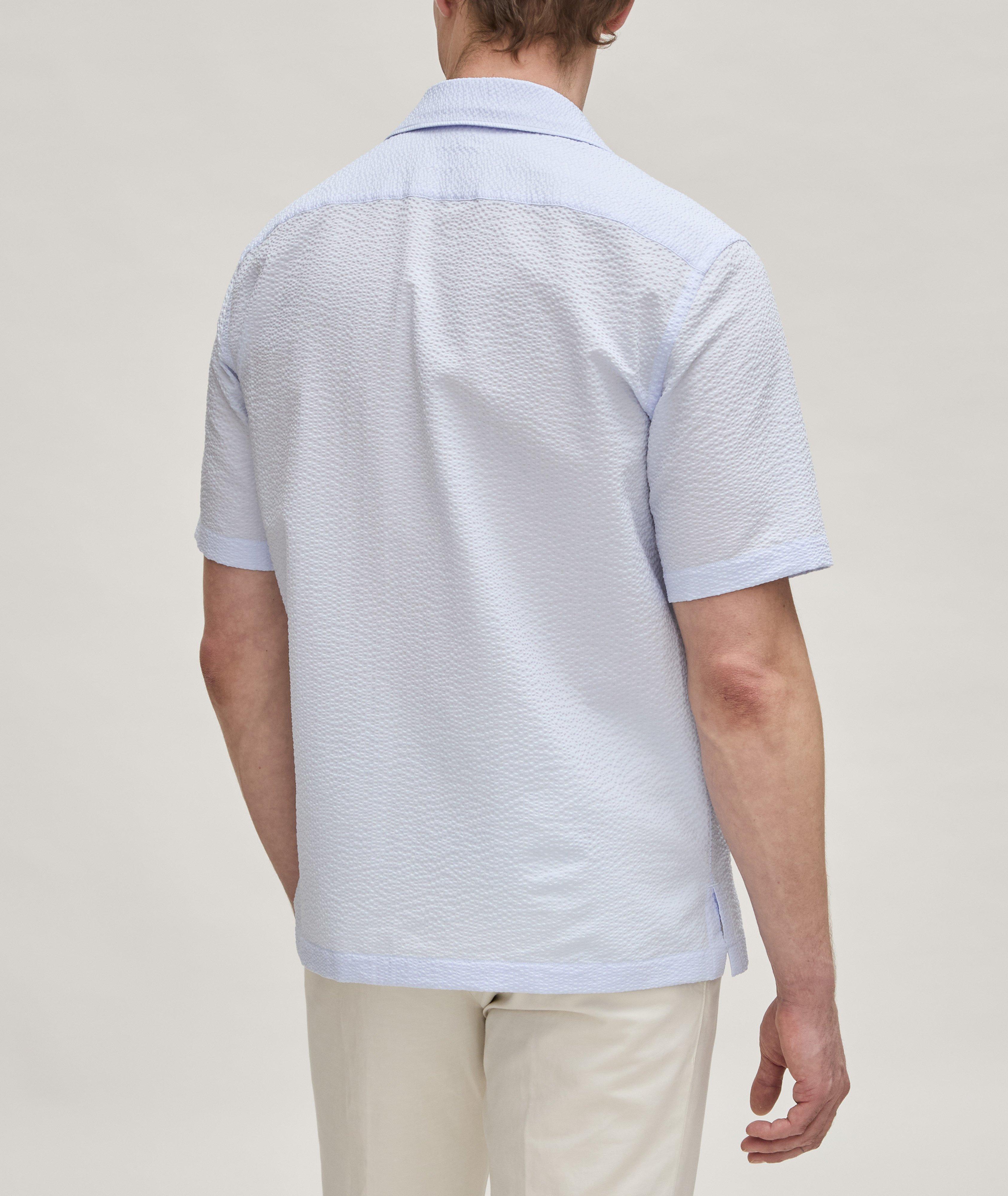 Textured Pure Cotton Camp Shirt image 2