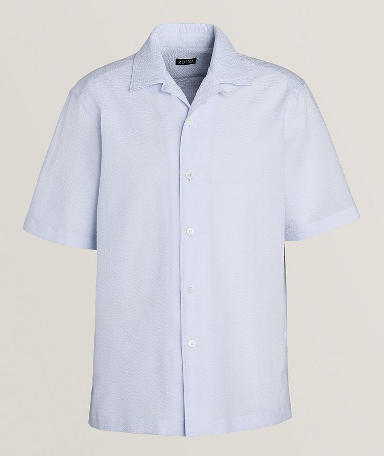 Textured Pure Cotton Camp Shirt image 0
