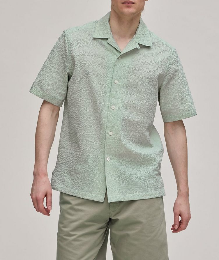 Textured Pure Cotton Camp Shirt image 1