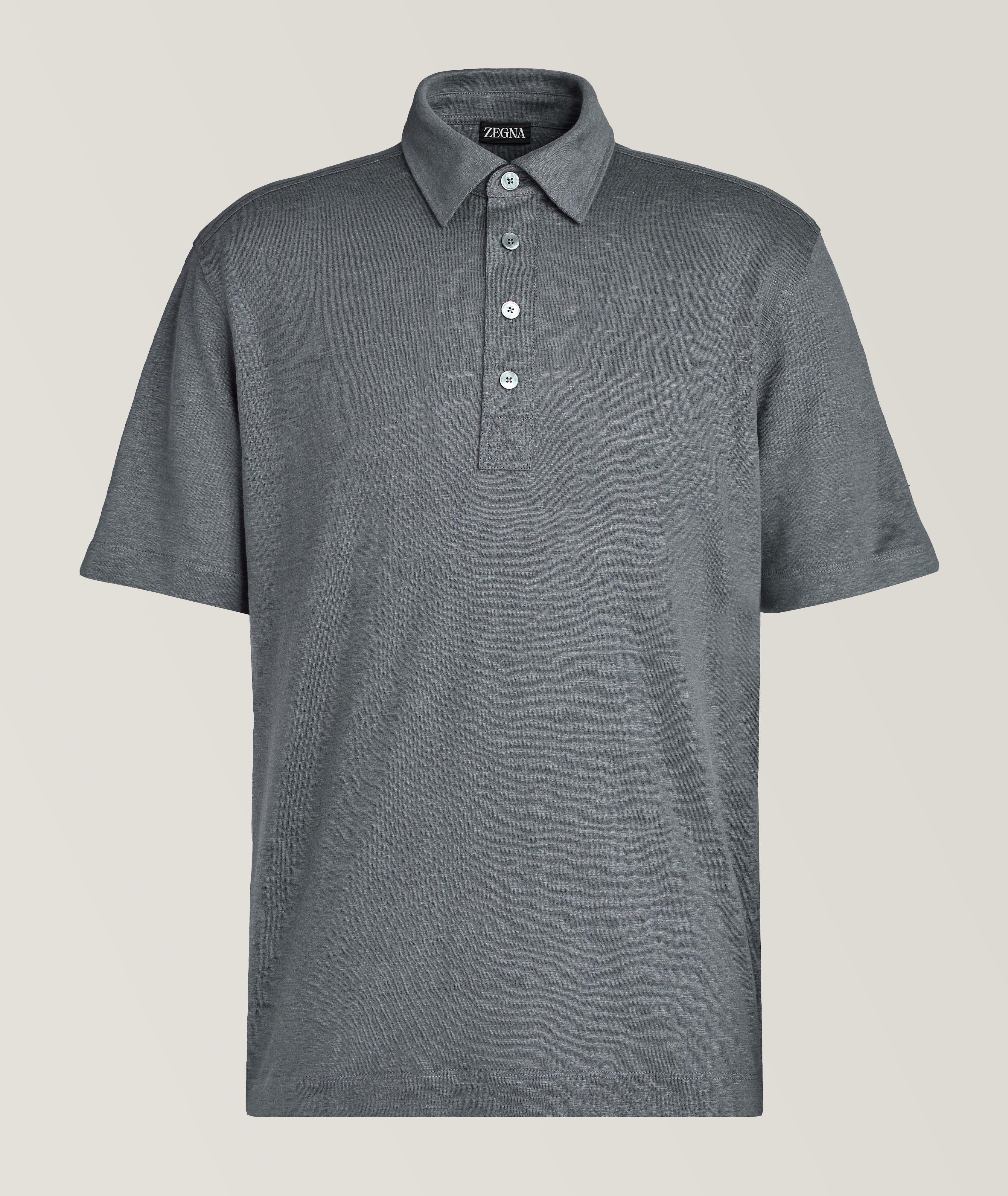 Solid Linen Polo image 0