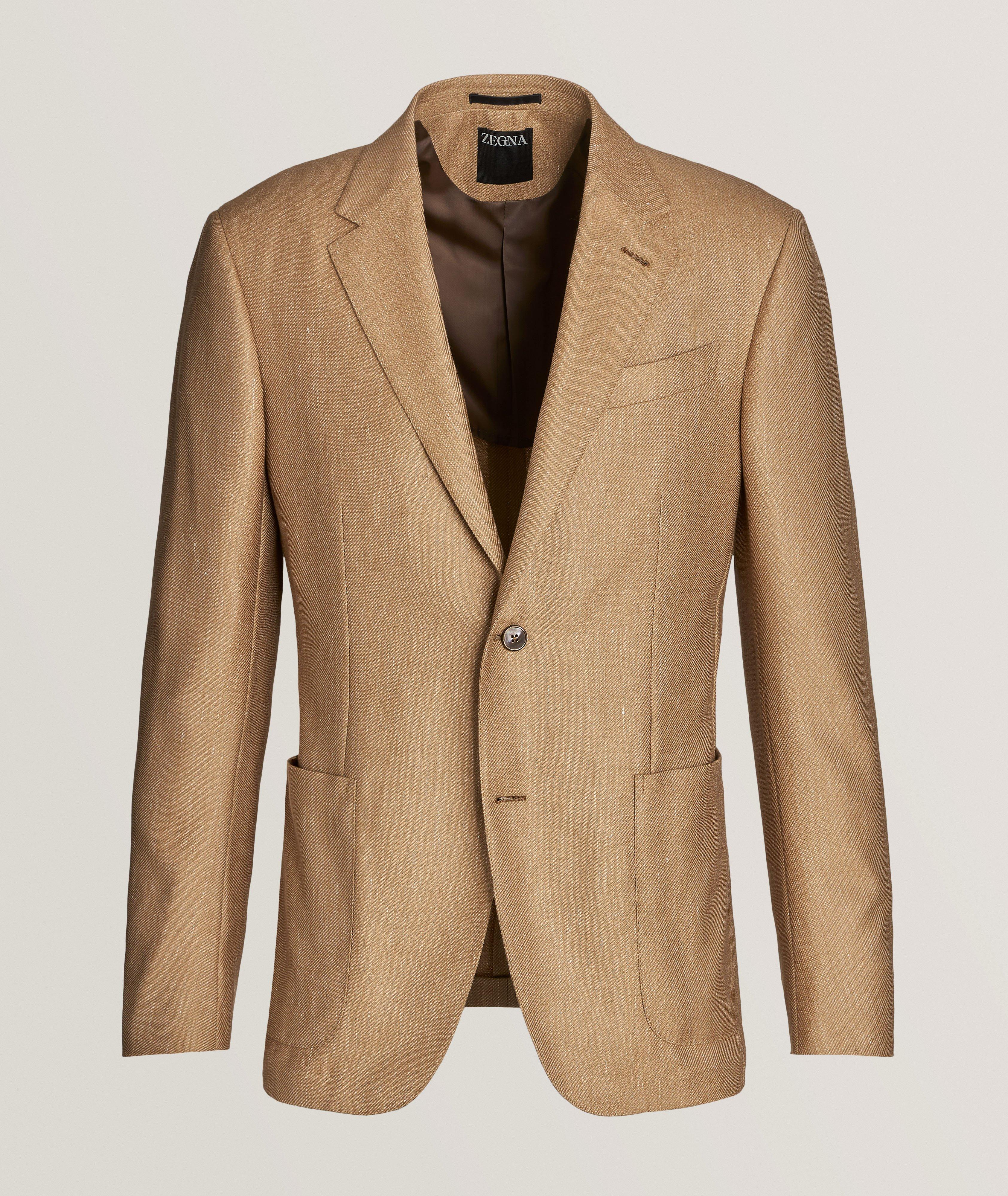 Zegna Crosshatch Wool-Blend Sport Jacket, Sport Jackets