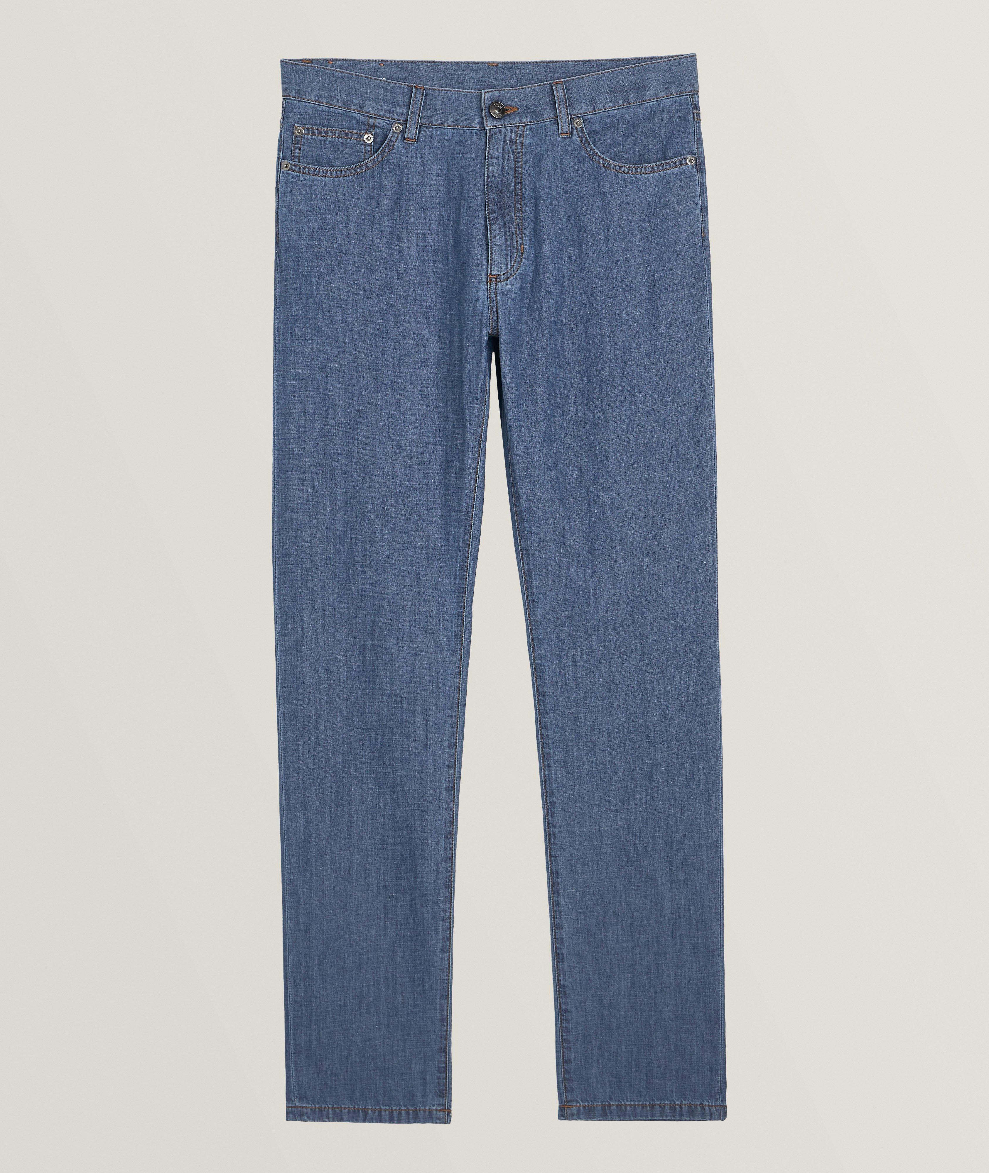 【SCENERITY】Linen Raw Denim Pants Linen Raw Denim Pants (2color) - SCENERITY