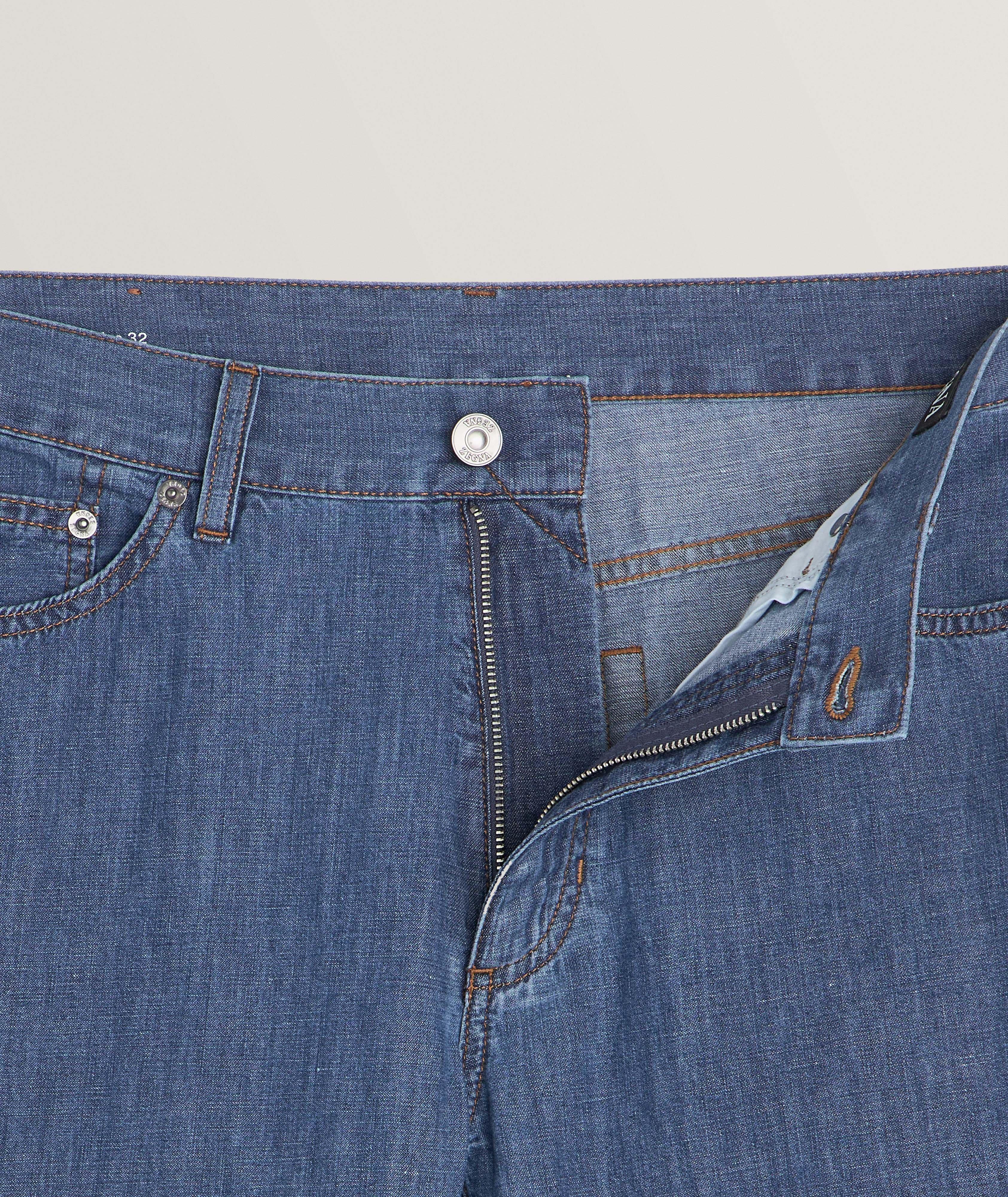 ZEGNA City Cotton-Linen Jeans | Jeans | Harry Rosen