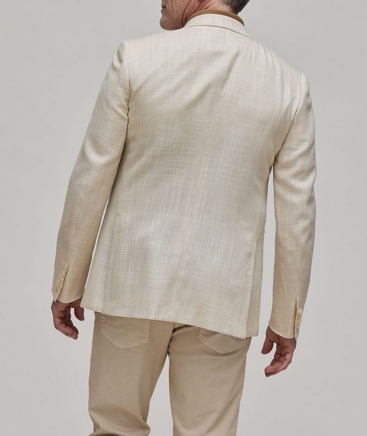 Natural Textured Wool-Silk Sport Jacket image 2