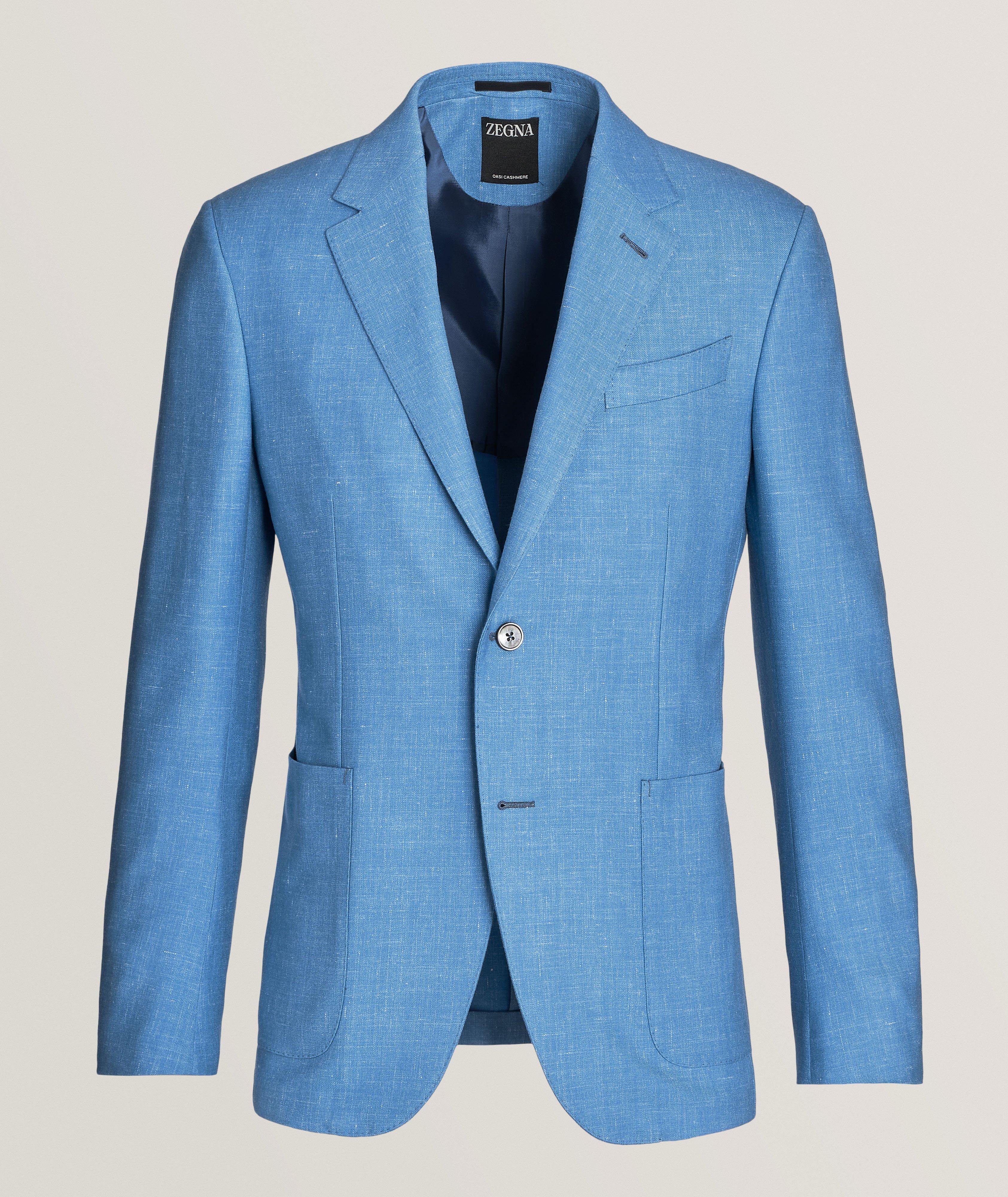 Zegna Crosshatch Wool-Blend Sport Jacket