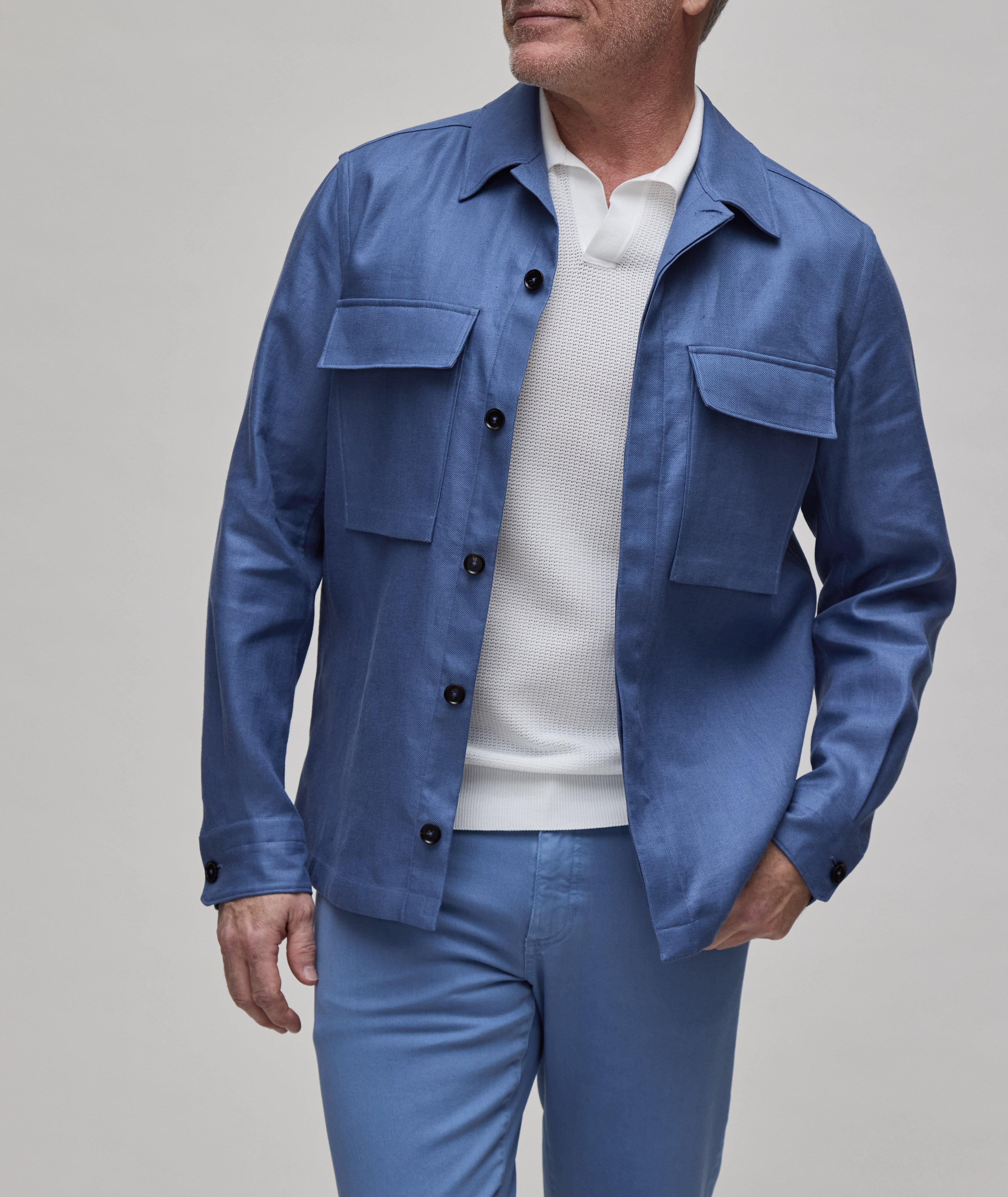 Oasi Lino Collection Linen Overshirt  image 1