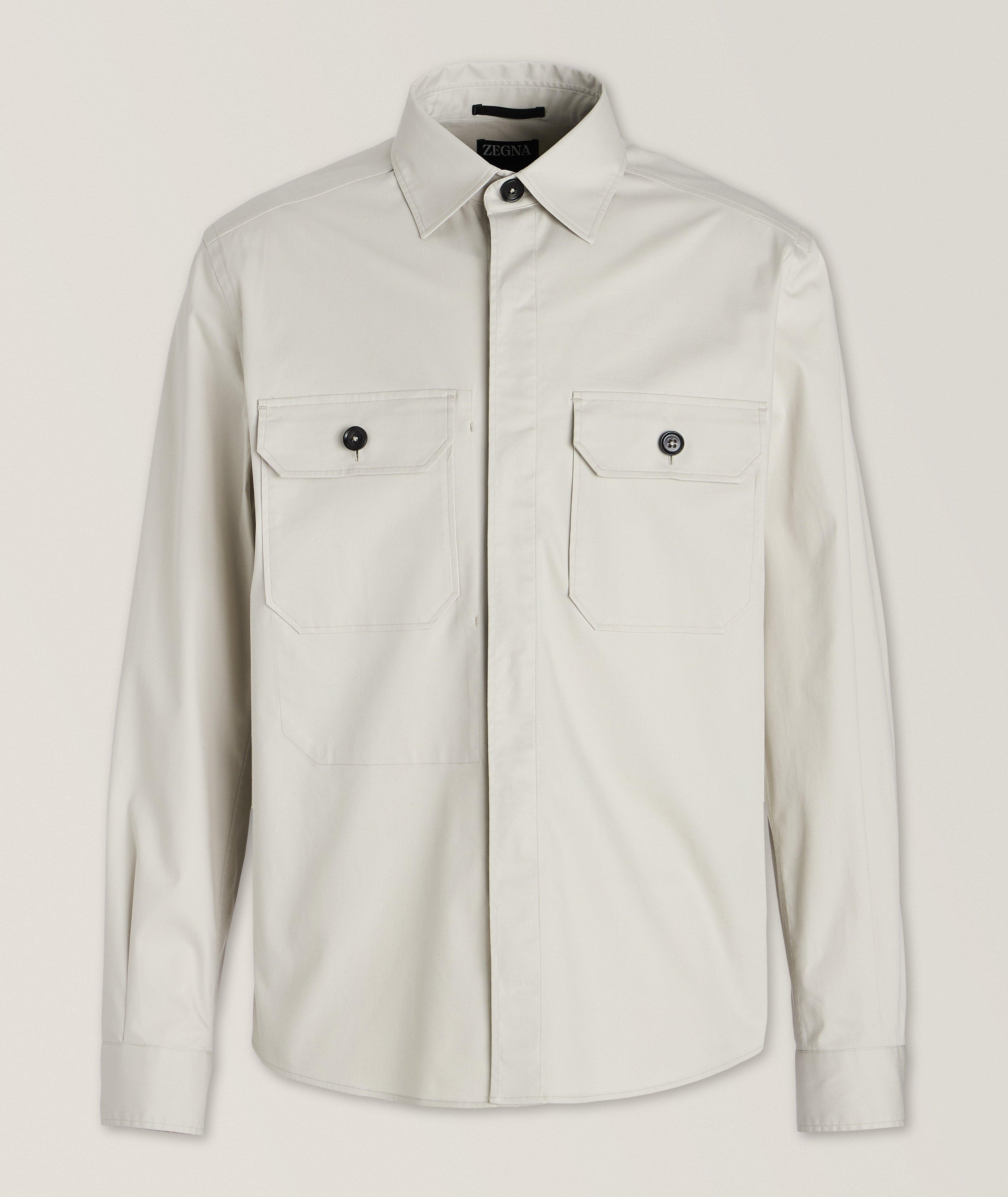 Zegna Premium Cotton Utility Overshirt