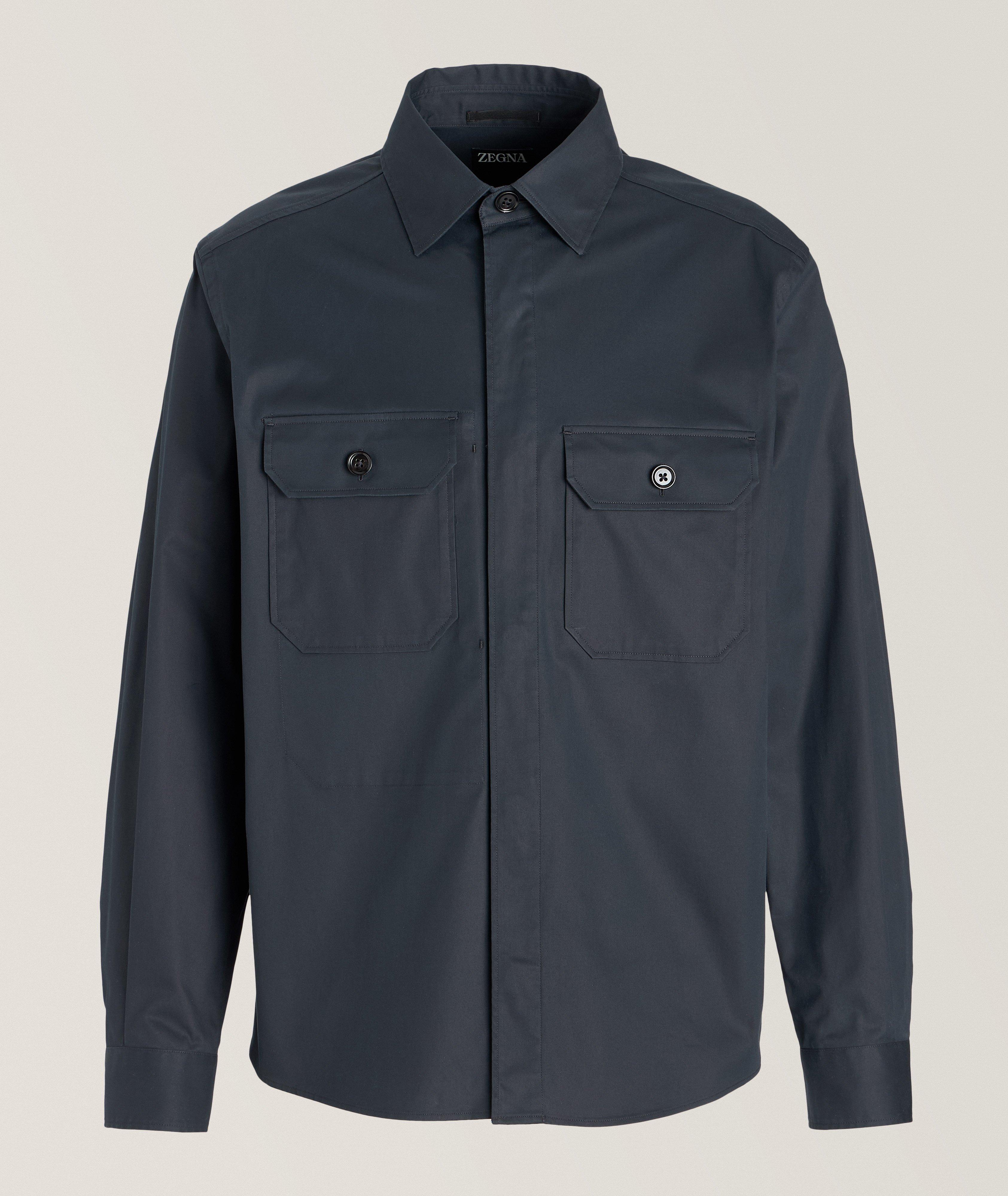 Premium Cotton Utility Overshirt