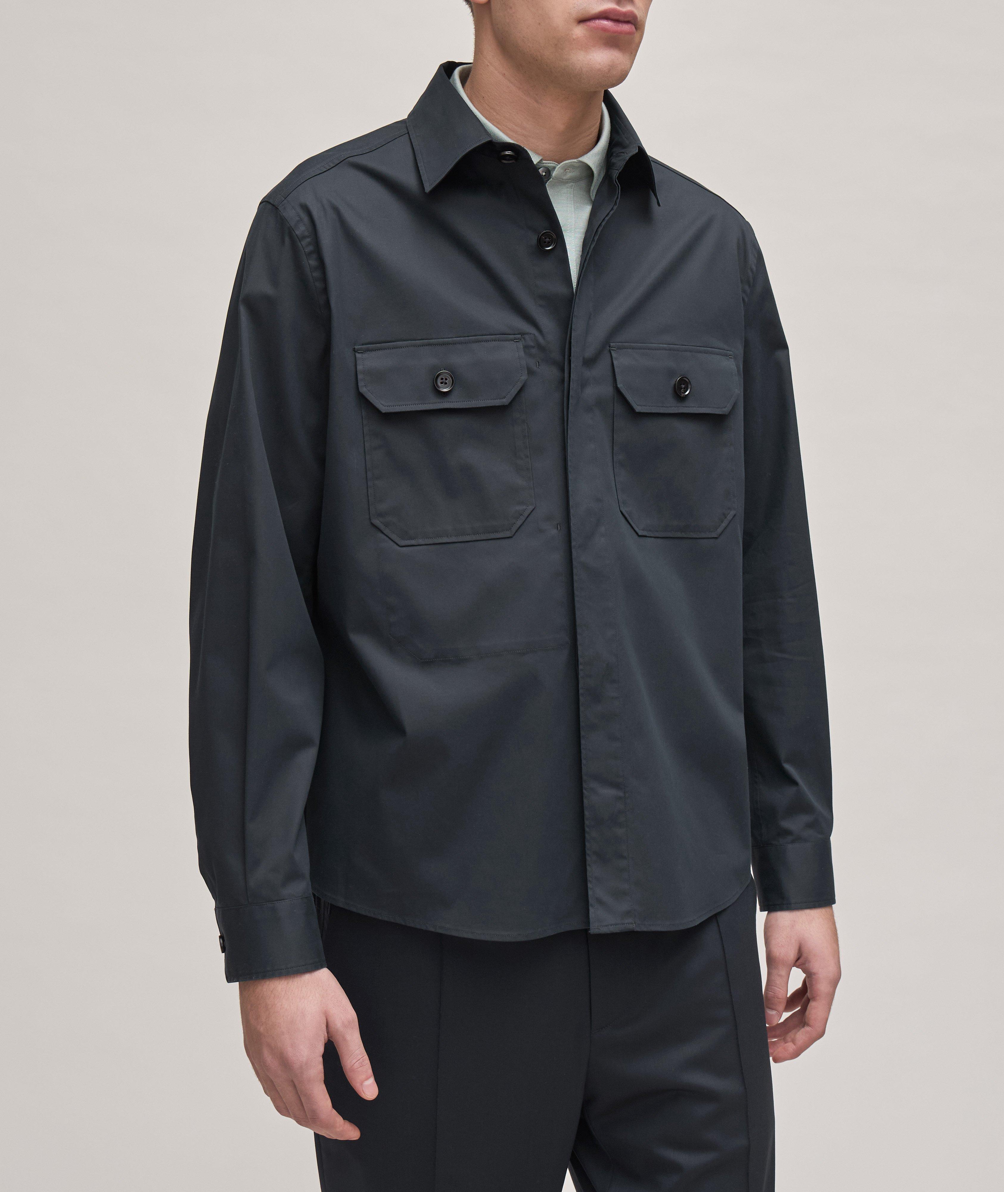 Premium Cotton Utility Overshirt