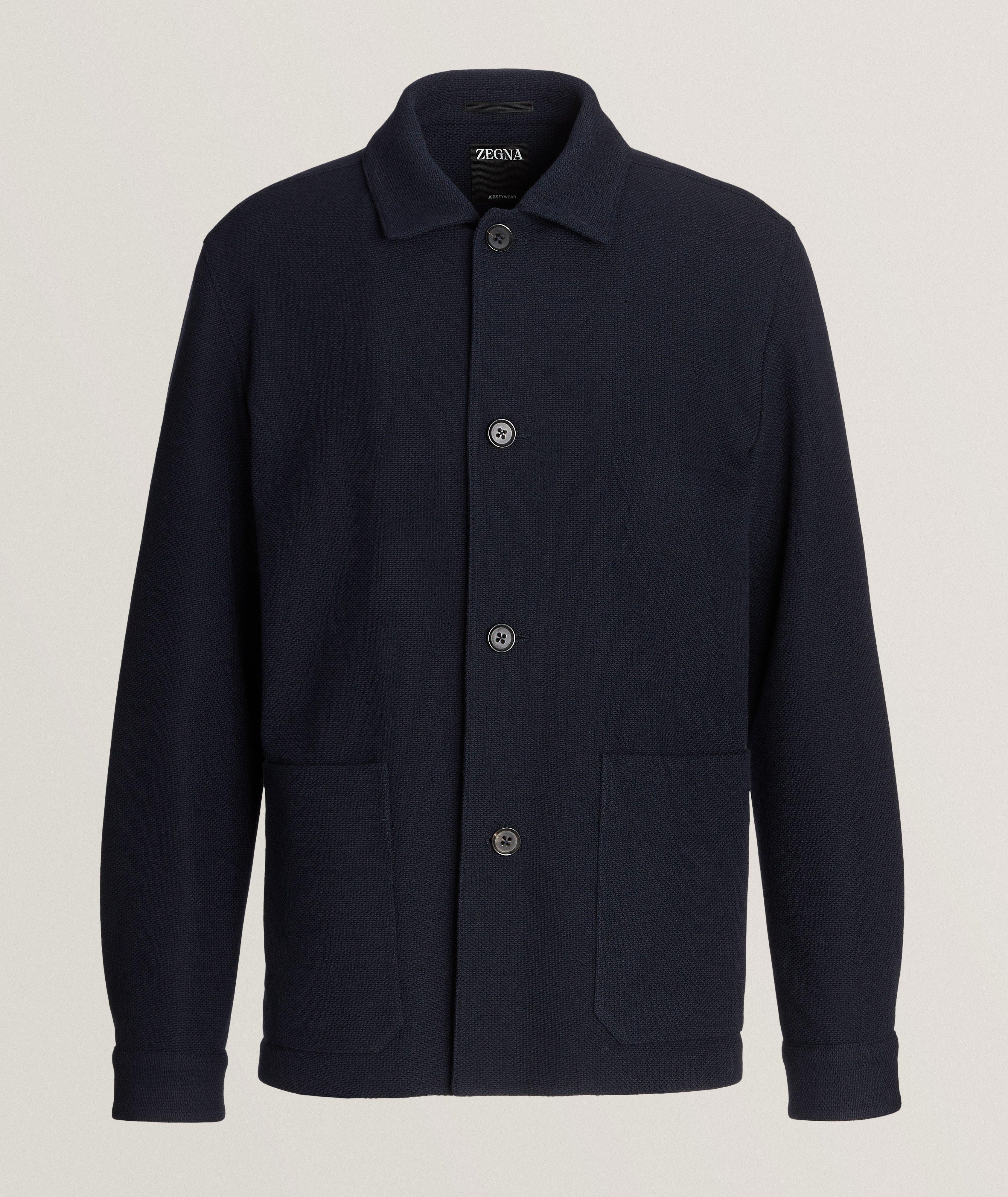 Zegna Jersey Wool-Cotton Chore Jacket