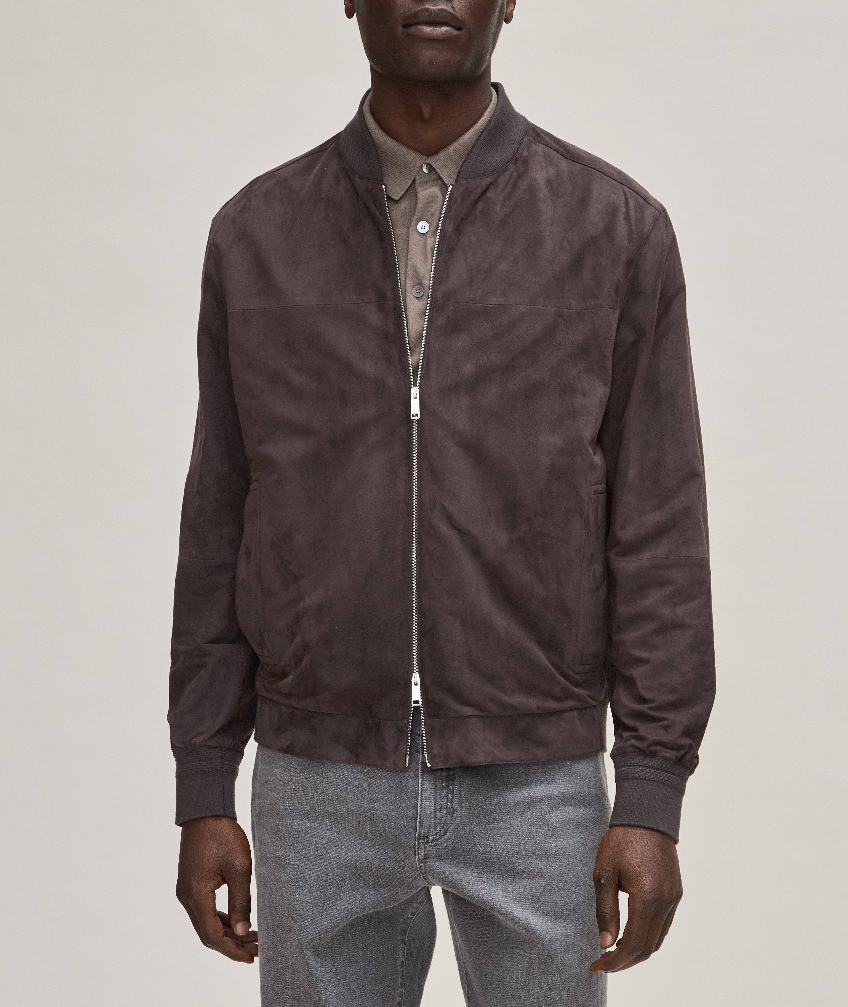 Suede Bomber Jacket image 1