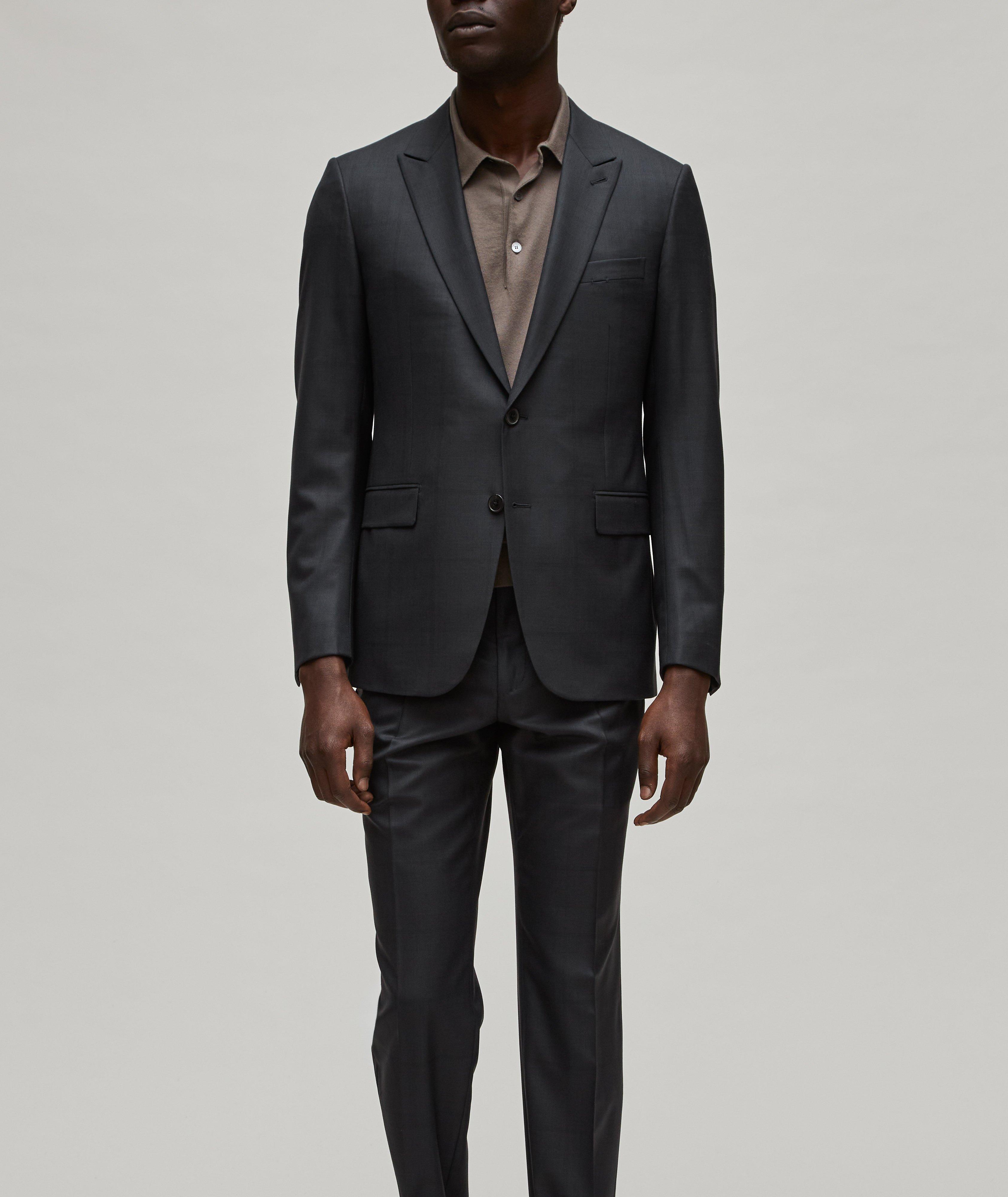 City Windowpane 15MilMil15 Wool Suit image 1