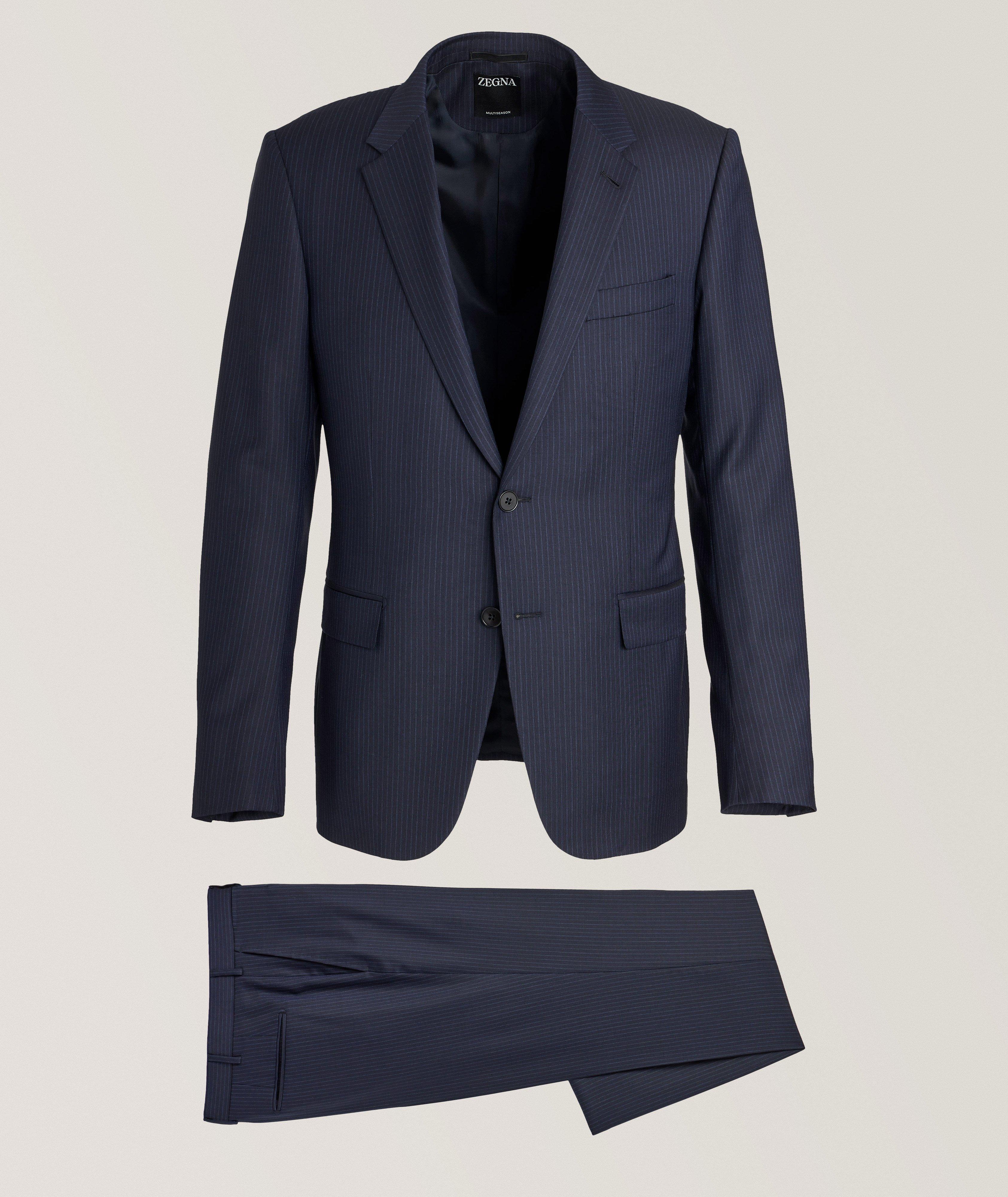 Zegna City Multiseason Tonal Pinstripe Stretch-Wool Suit | Suits