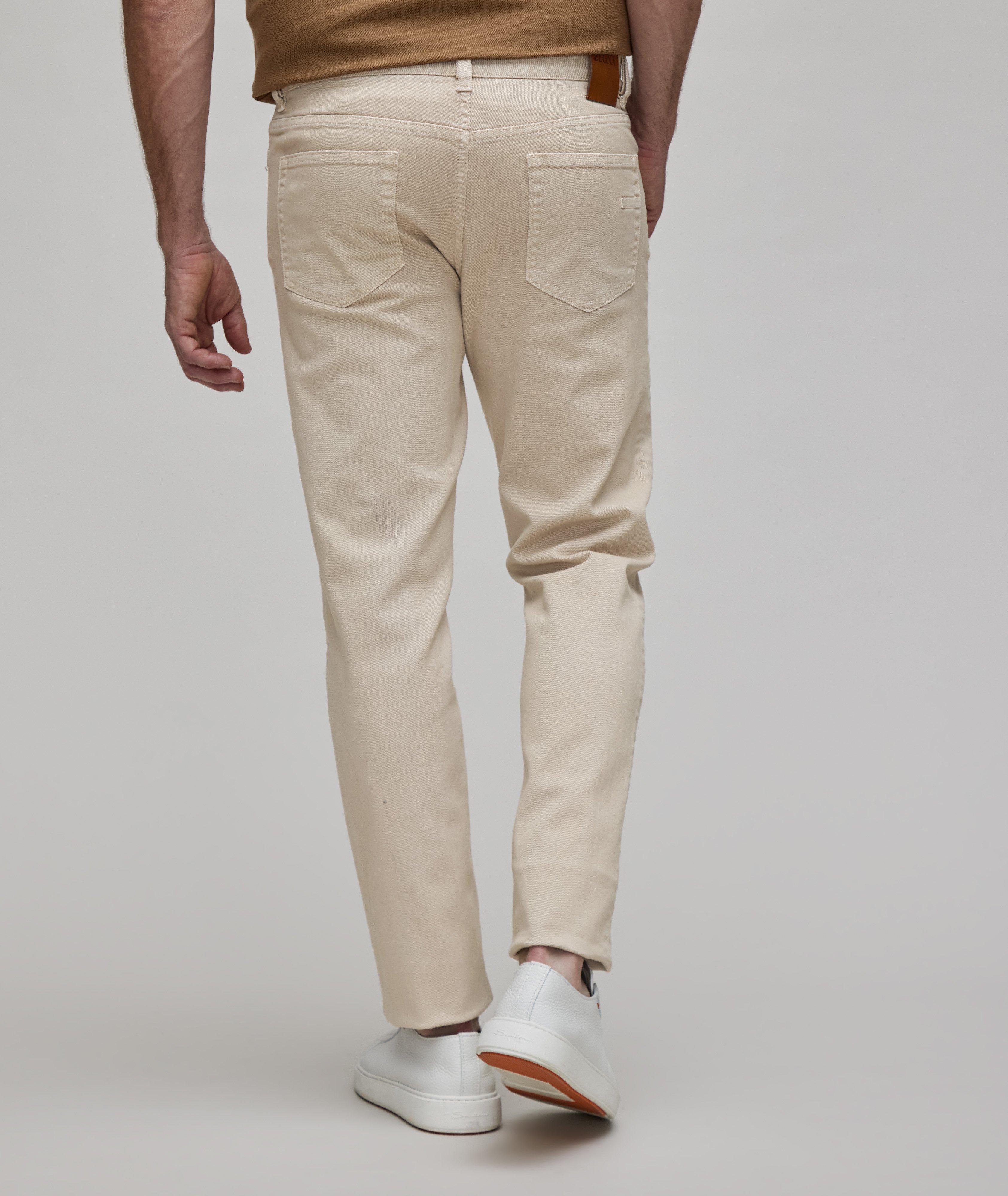 Pantalon en coton extensible de coupe amincie image 3