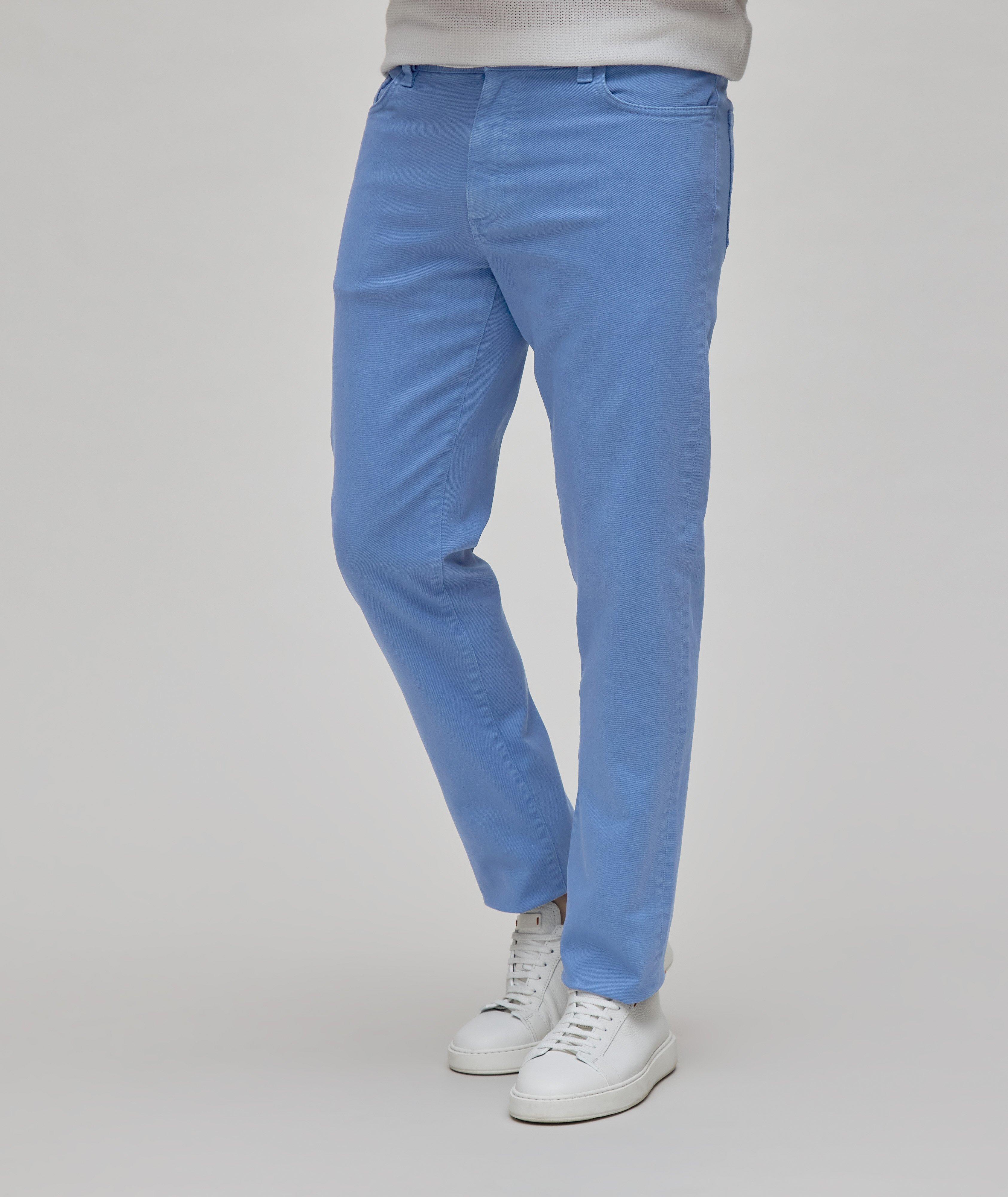 Cotton best sale denim trousers