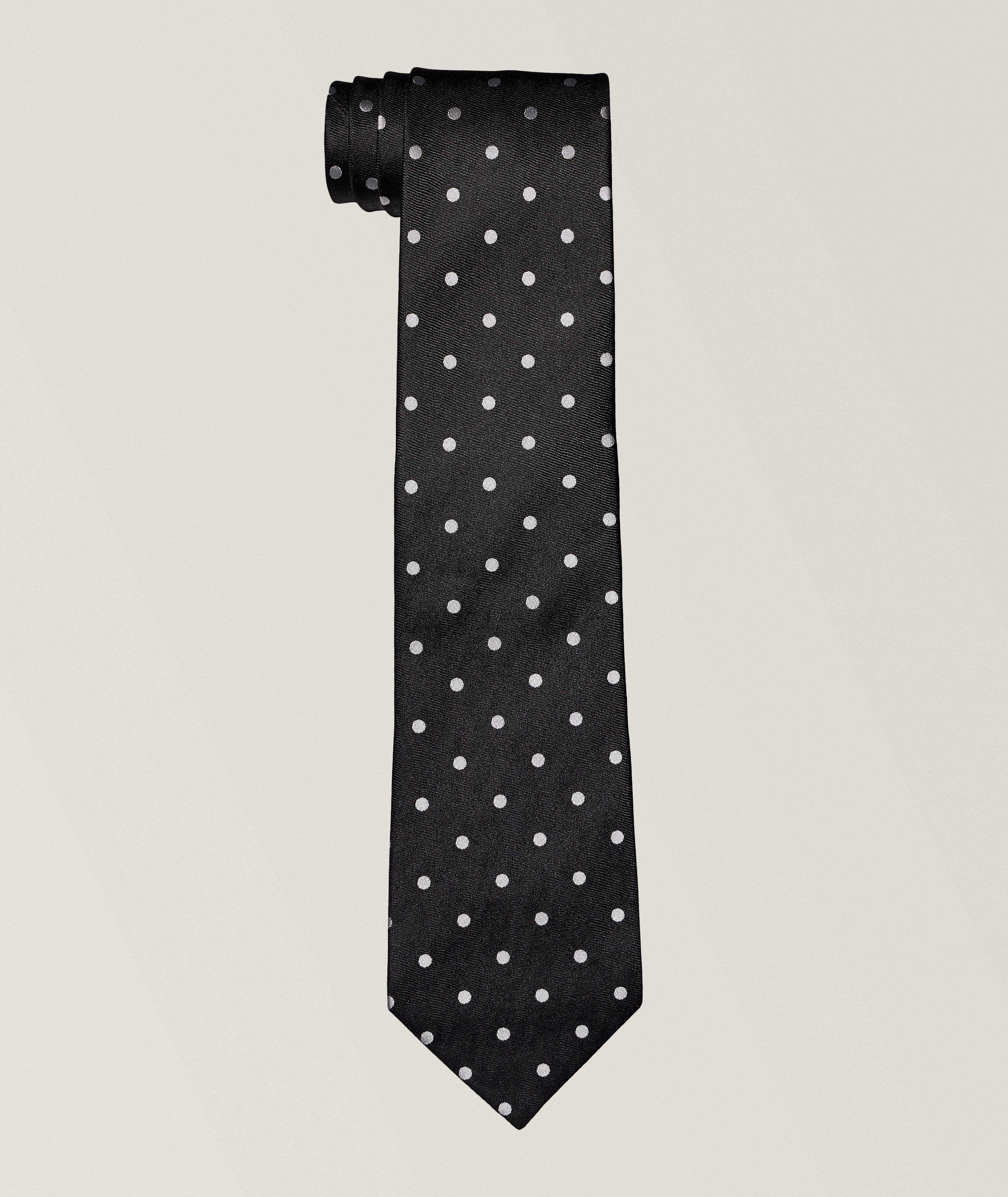 Dotted Silk Tie  image 0