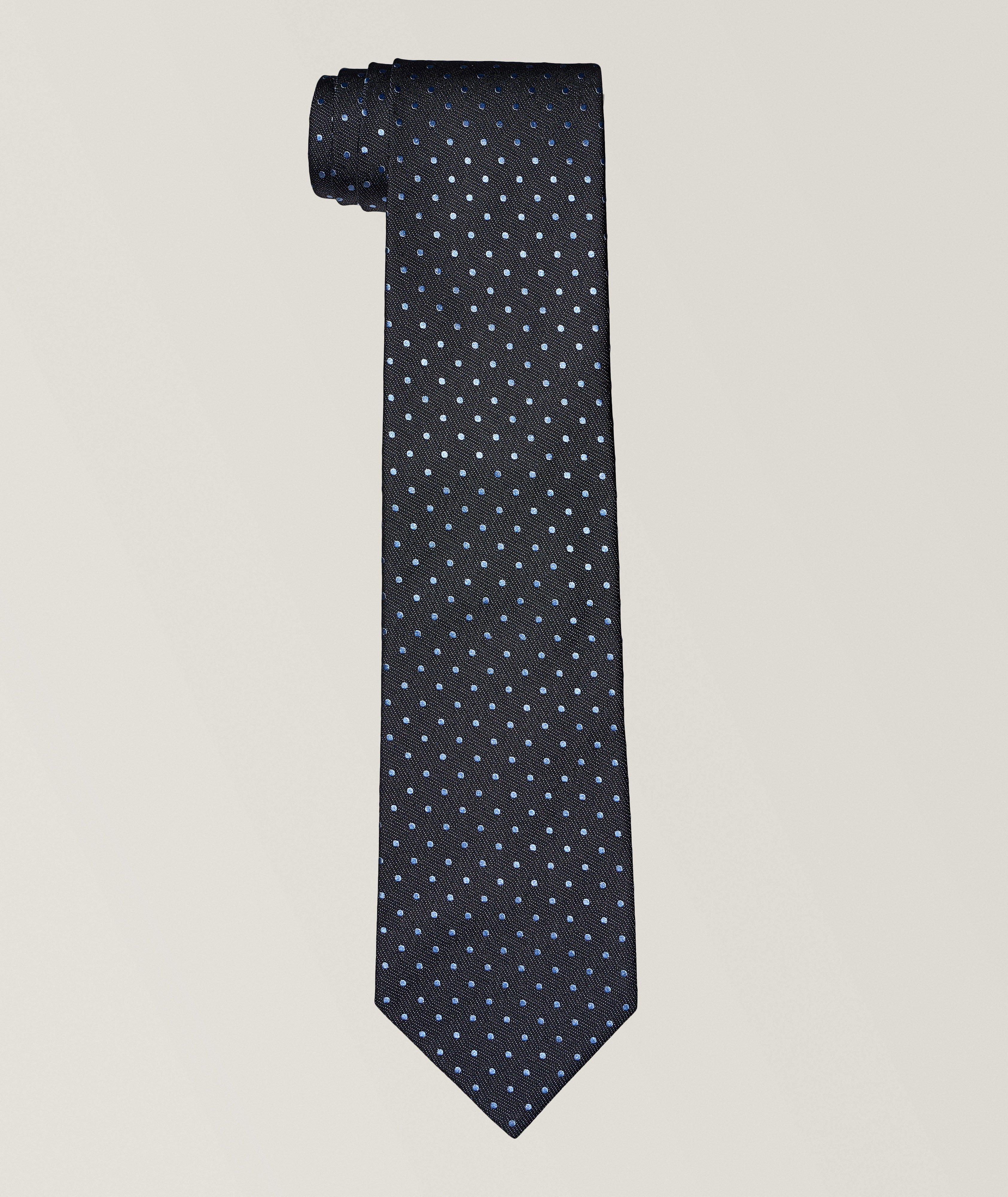 Dotted Silk Tie  image 0