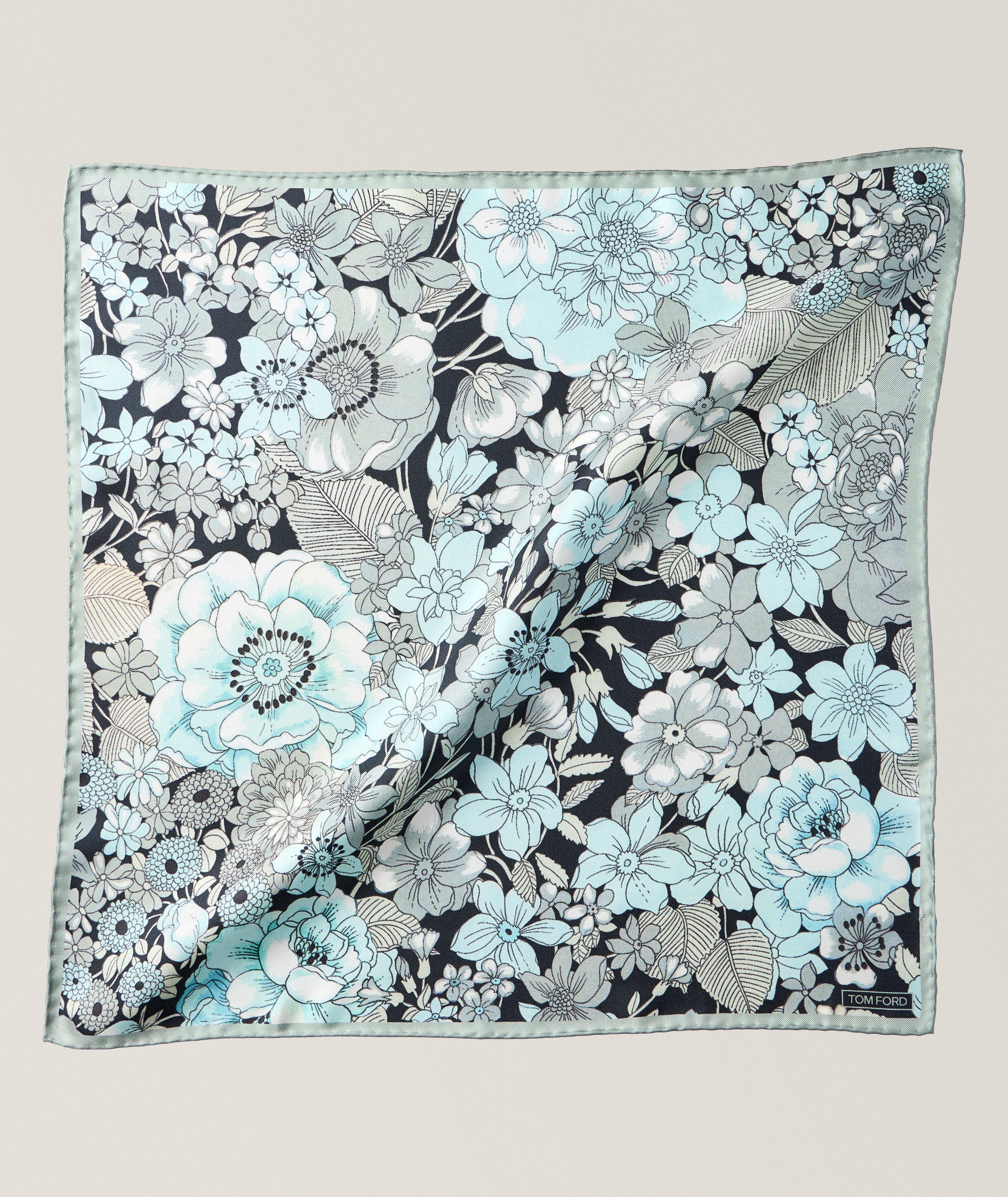 Floral Silk Pocket Square image 0