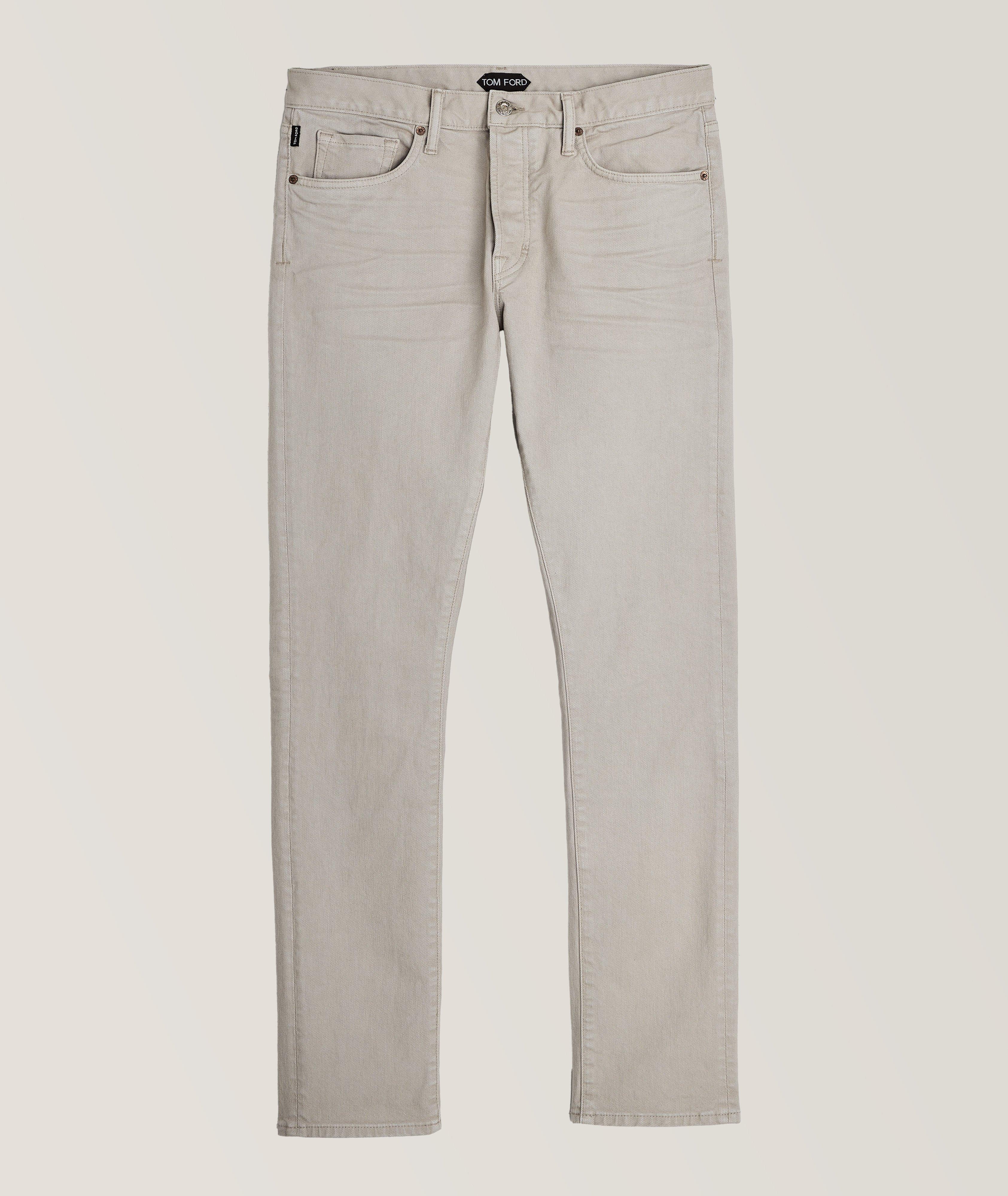 Slim Fit Twill Cotton Jeans image 0