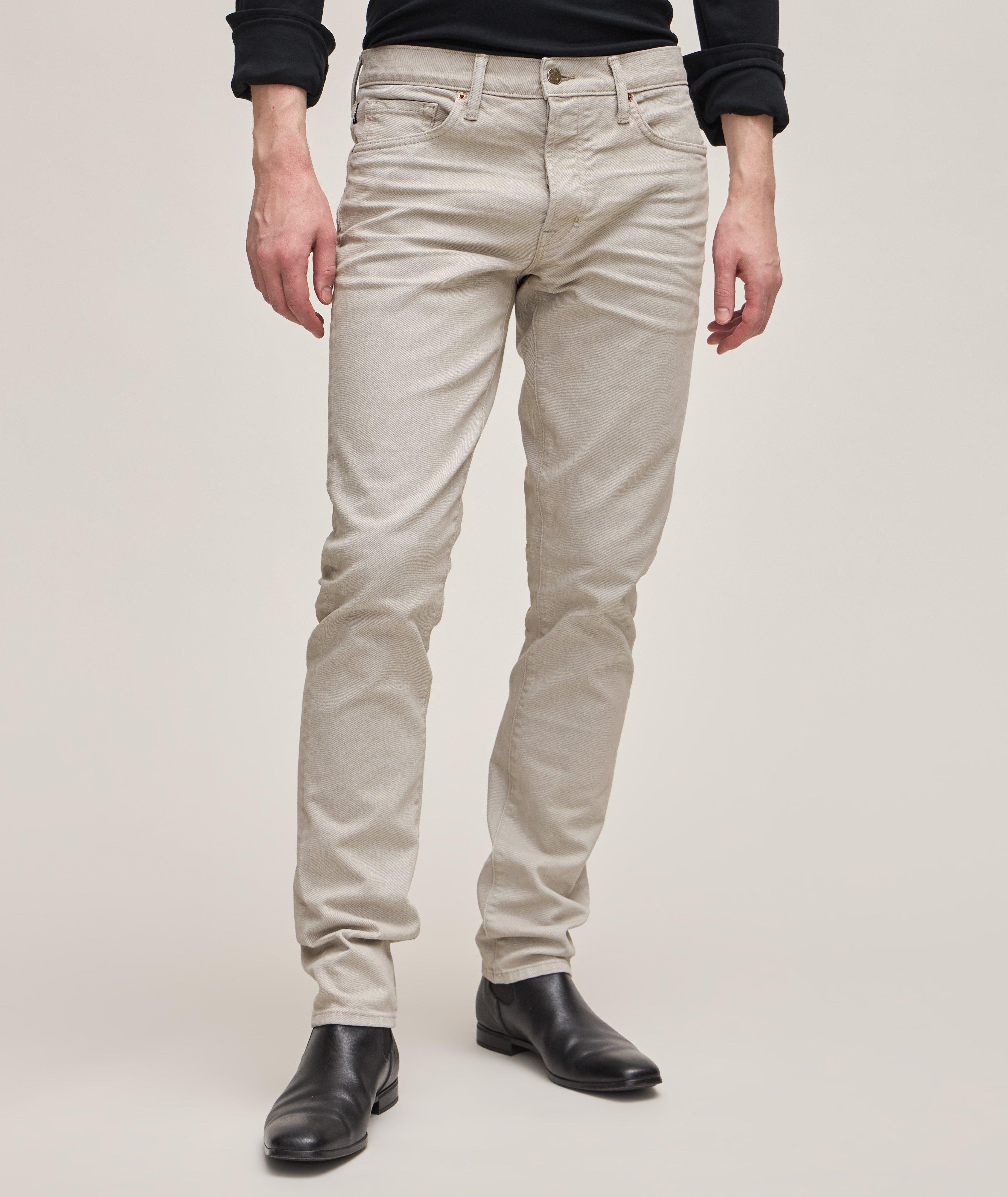 Slim Fit Twill Cotton Jeans image 2