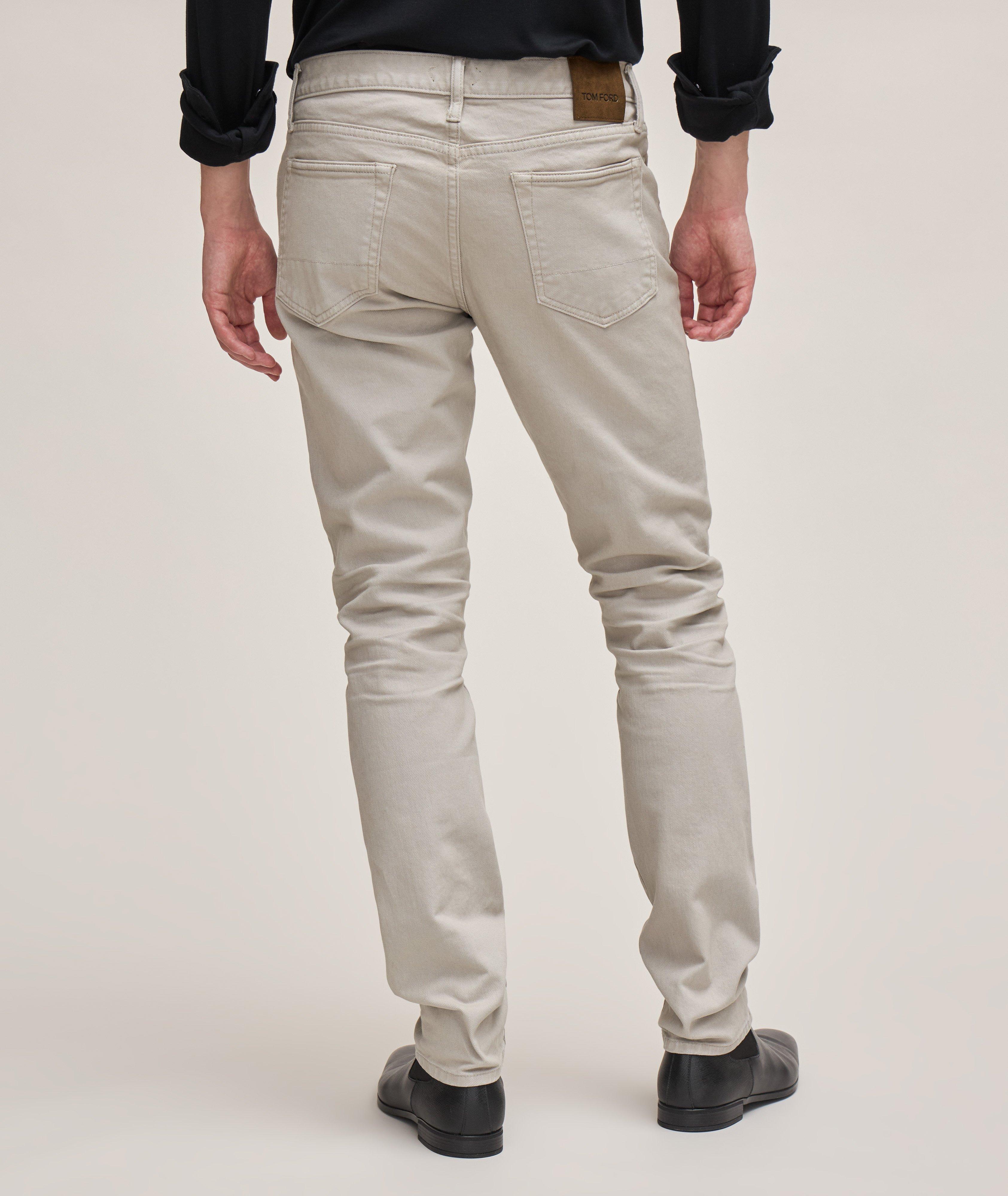 Slim Fit Twill Cotton Jeans image 3