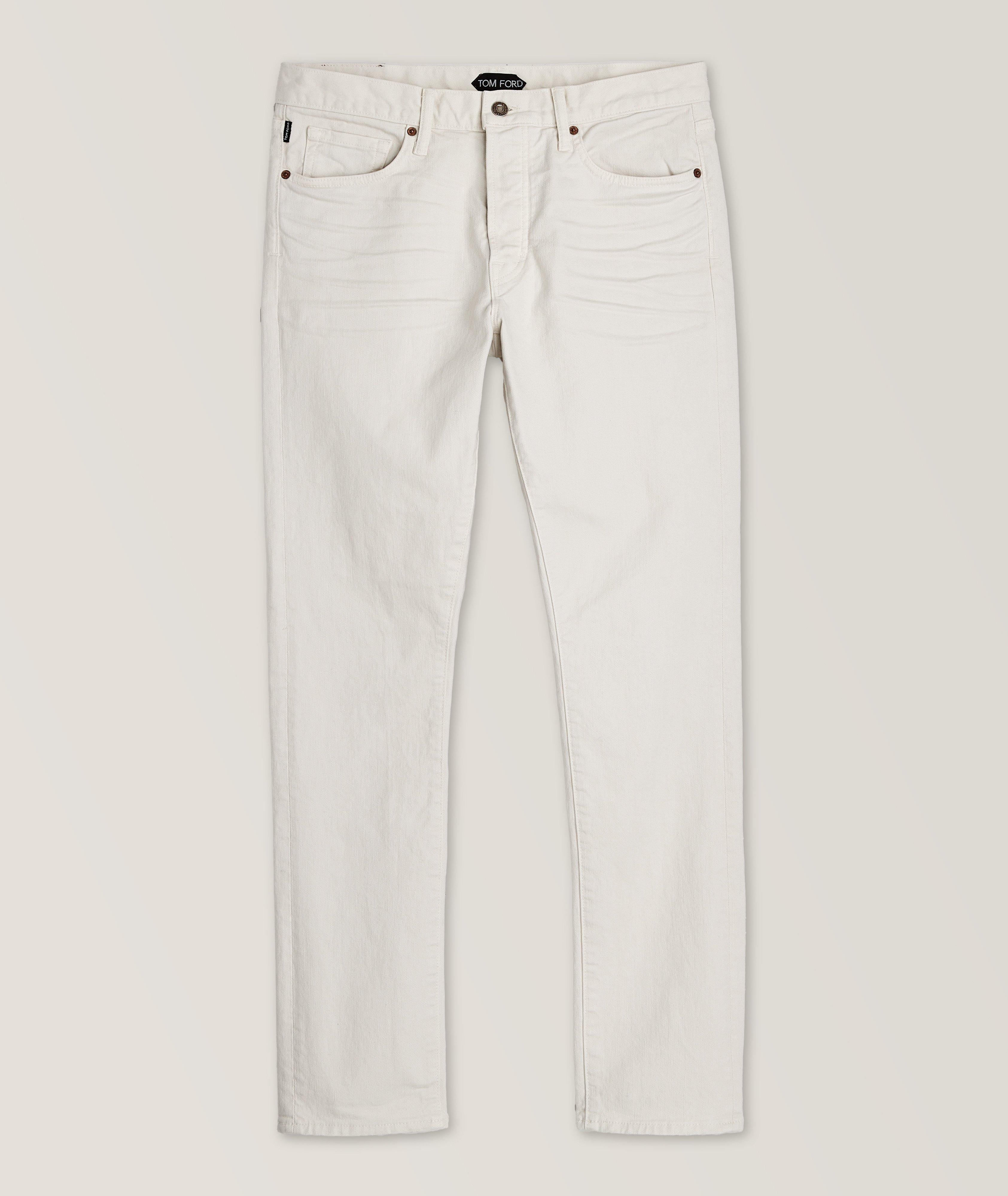 Slim Fit Twill Cotton Jeans image 0